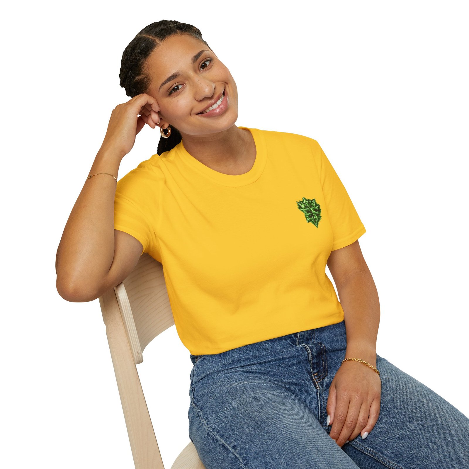 echoflame t shirt — emerald flame crown logo tee echoflame t shirt — emerald flame crown logo tee