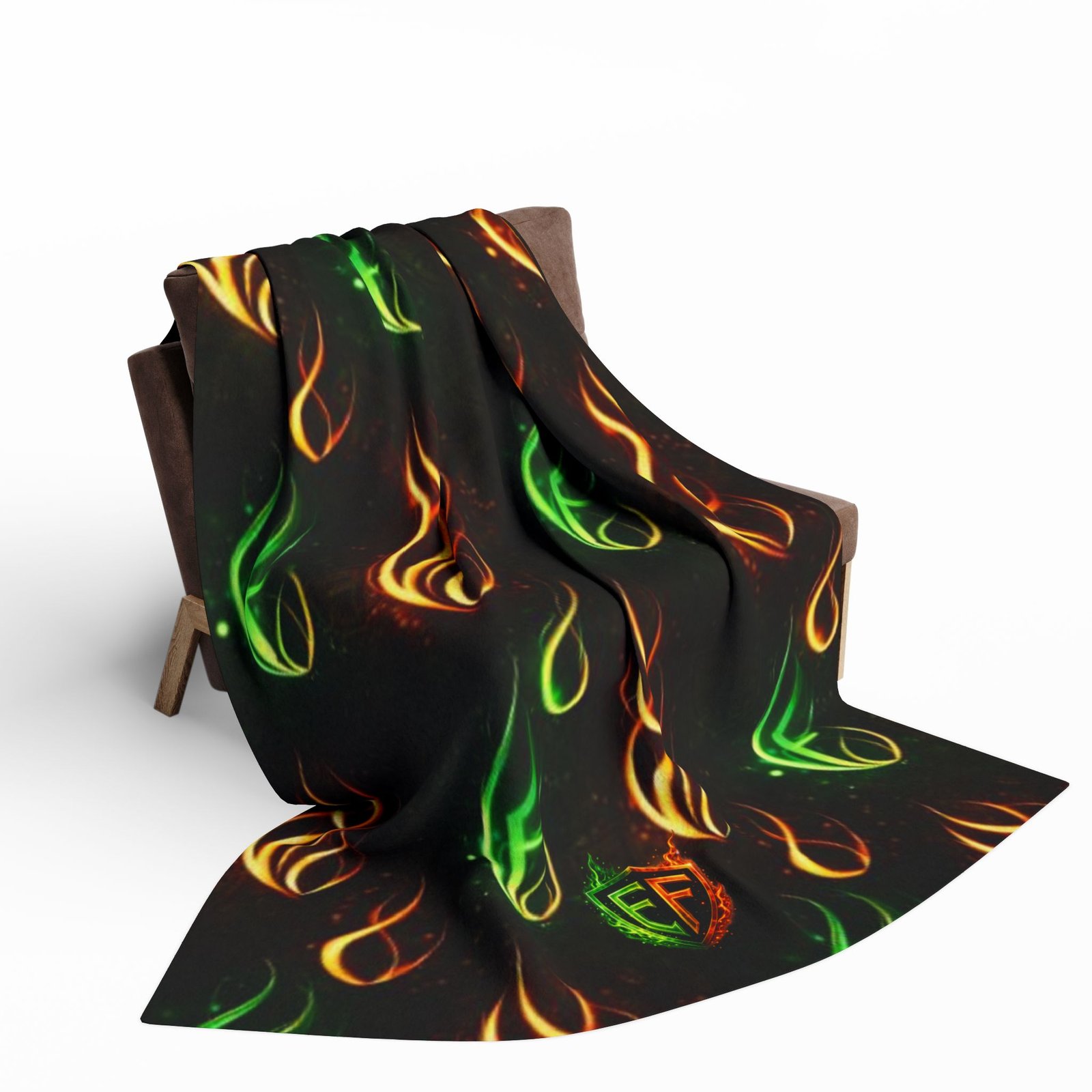 echoflame arctic fleece blanket — neon flame pattern throw blanket for cozy home & gift echoflame arctic fleece blanket — neon flame pattern throw blanket for cozy home & gift