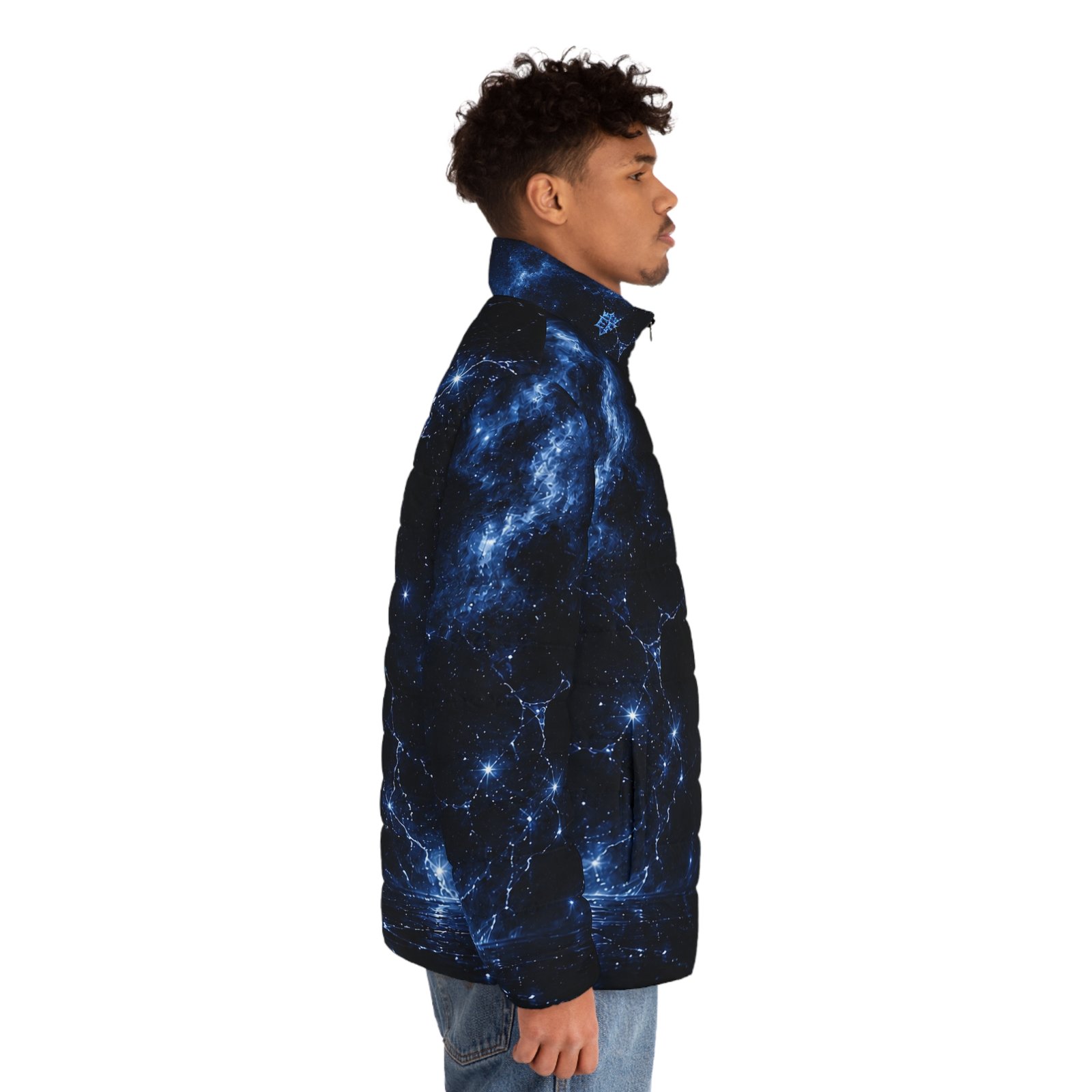 echoflame galaxy nebula puffer jacket — men’s starfield all over print echoflame galaxy nebula puffer jacket — men’s starfield all over print