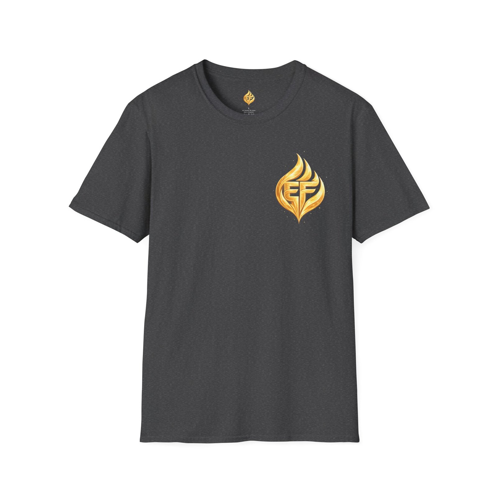 echoflame golden flame ef logo t shirt echoflame golden flame ef logo t shirt