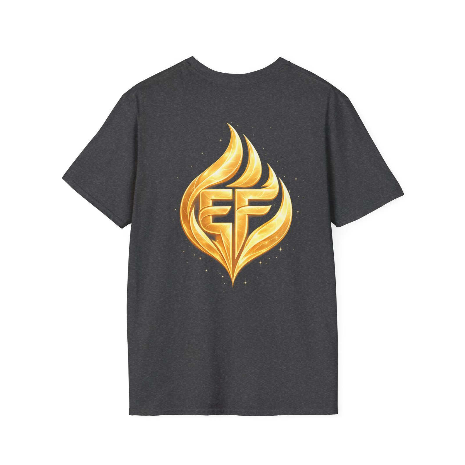 echoflame golden flame ef logo t shirt echoflame golden flame ef logo t shirt