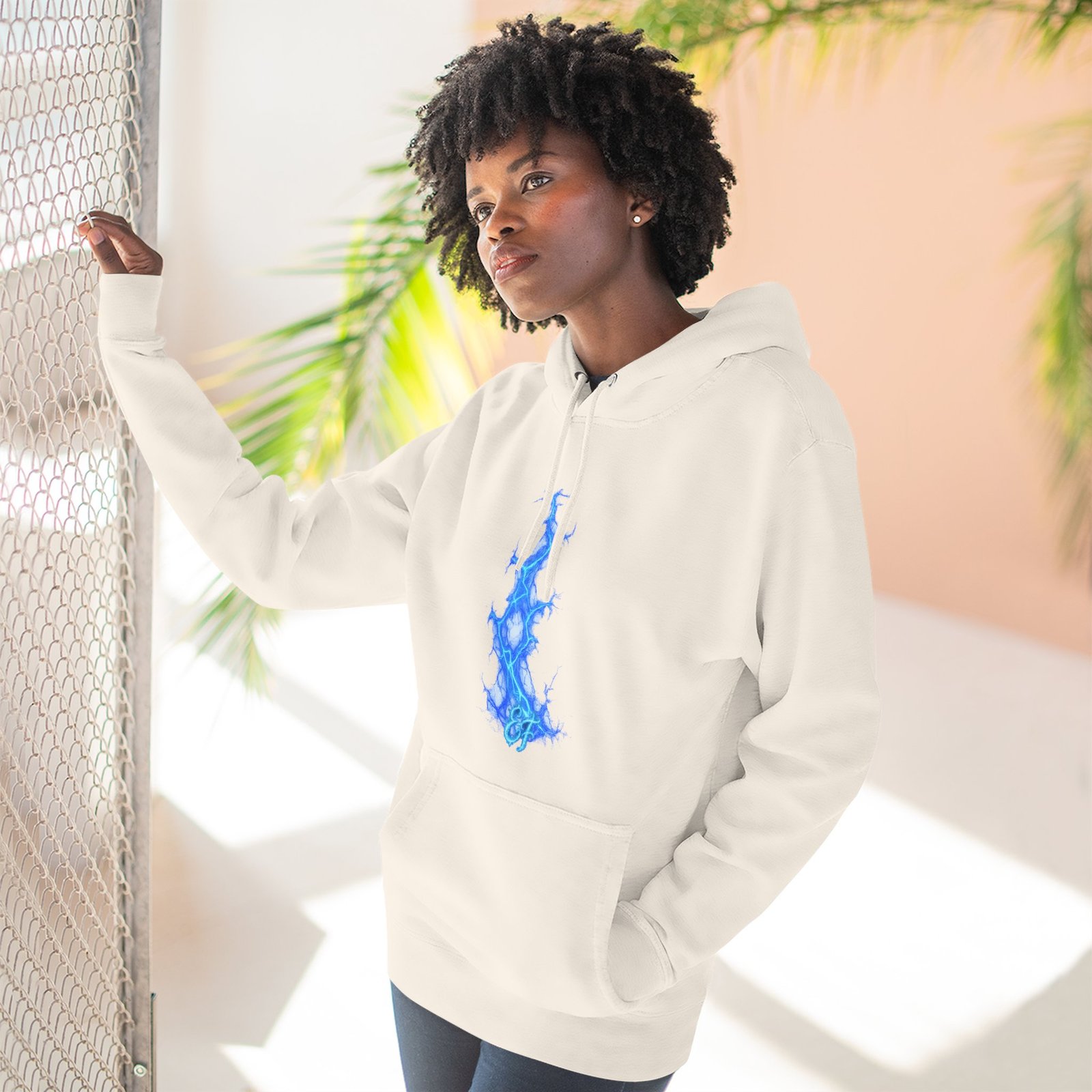 echoflame blue flame tree hoodie — ethereal lightning graphic fleece pullover echoflame blue flame tree hoodie — ethereal lightning graphic fleece pullover
