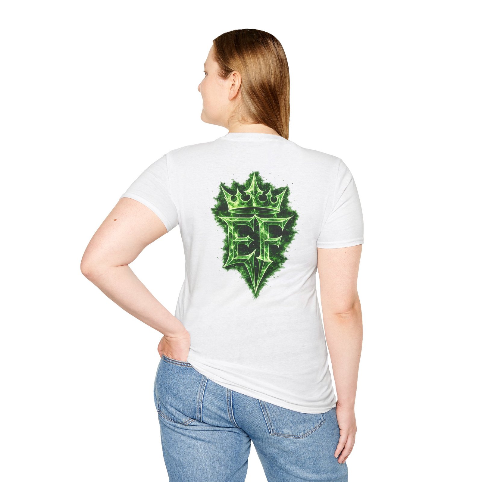 echoflame t shirt — emerald flame crown logo tee echoflame t shirt — emerald flame crown logo tee