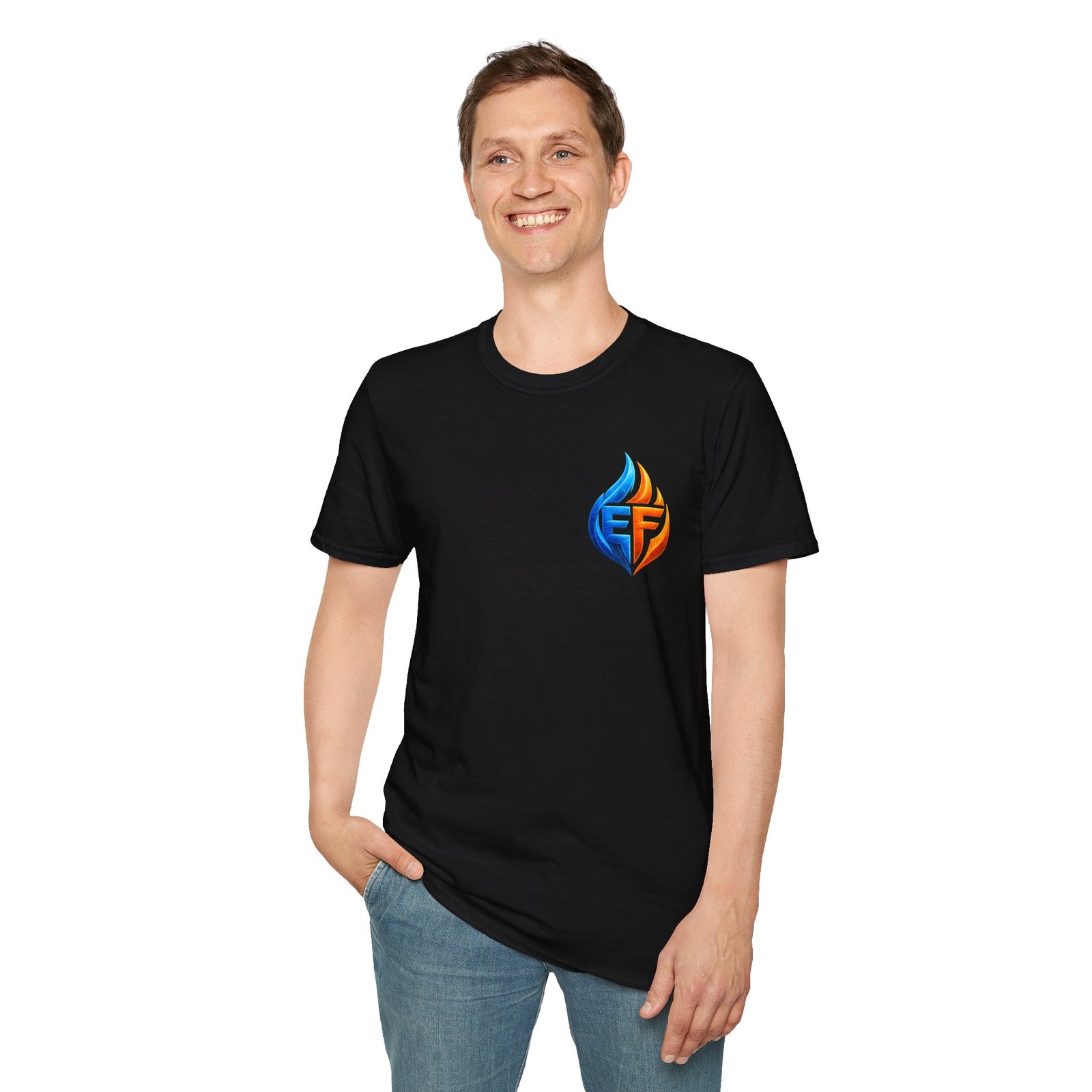 echo flame split fire & ice graphic t shirt echo flame split fire & ice graphic t shirt