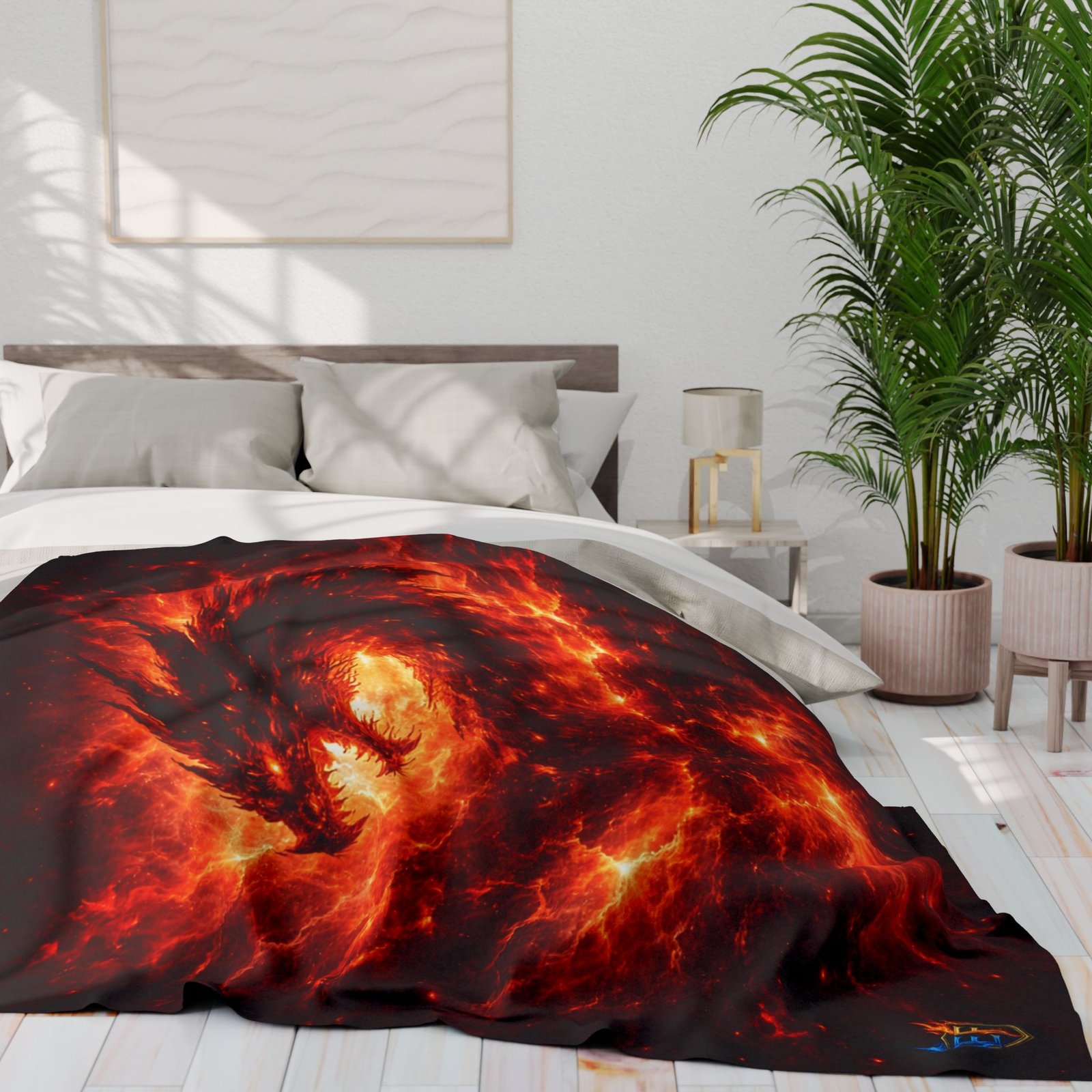 echoflame fiery dragon fleece blanket echoflame fiery dragon fleece blanket