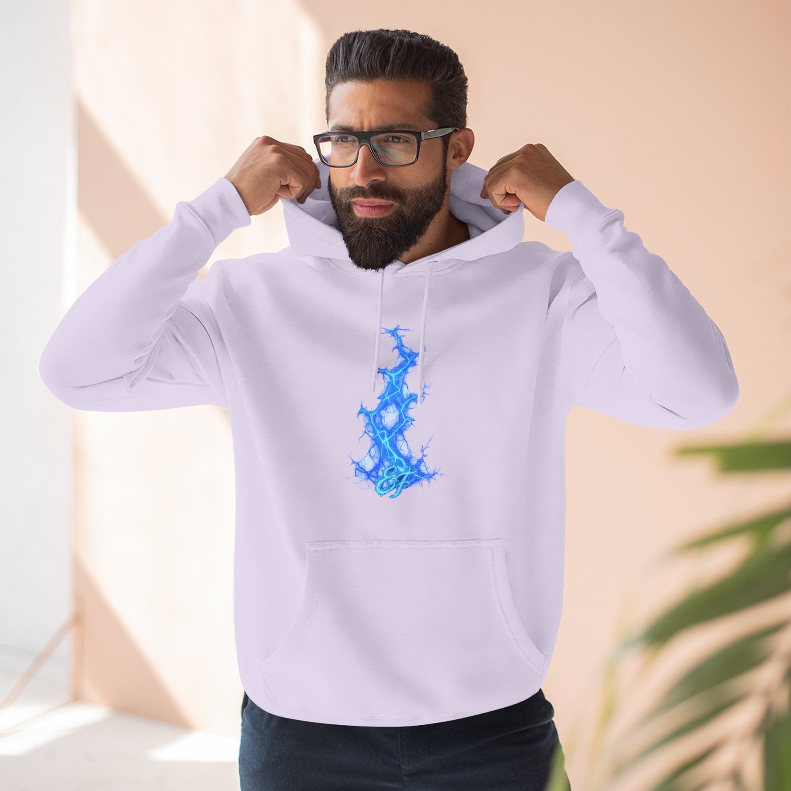 echoflame blue flame tree hoodie — ethereal lightning graphic fleece pullover echoflame blue flame tree hoodie — ethereal lightning graphic fleece pullover