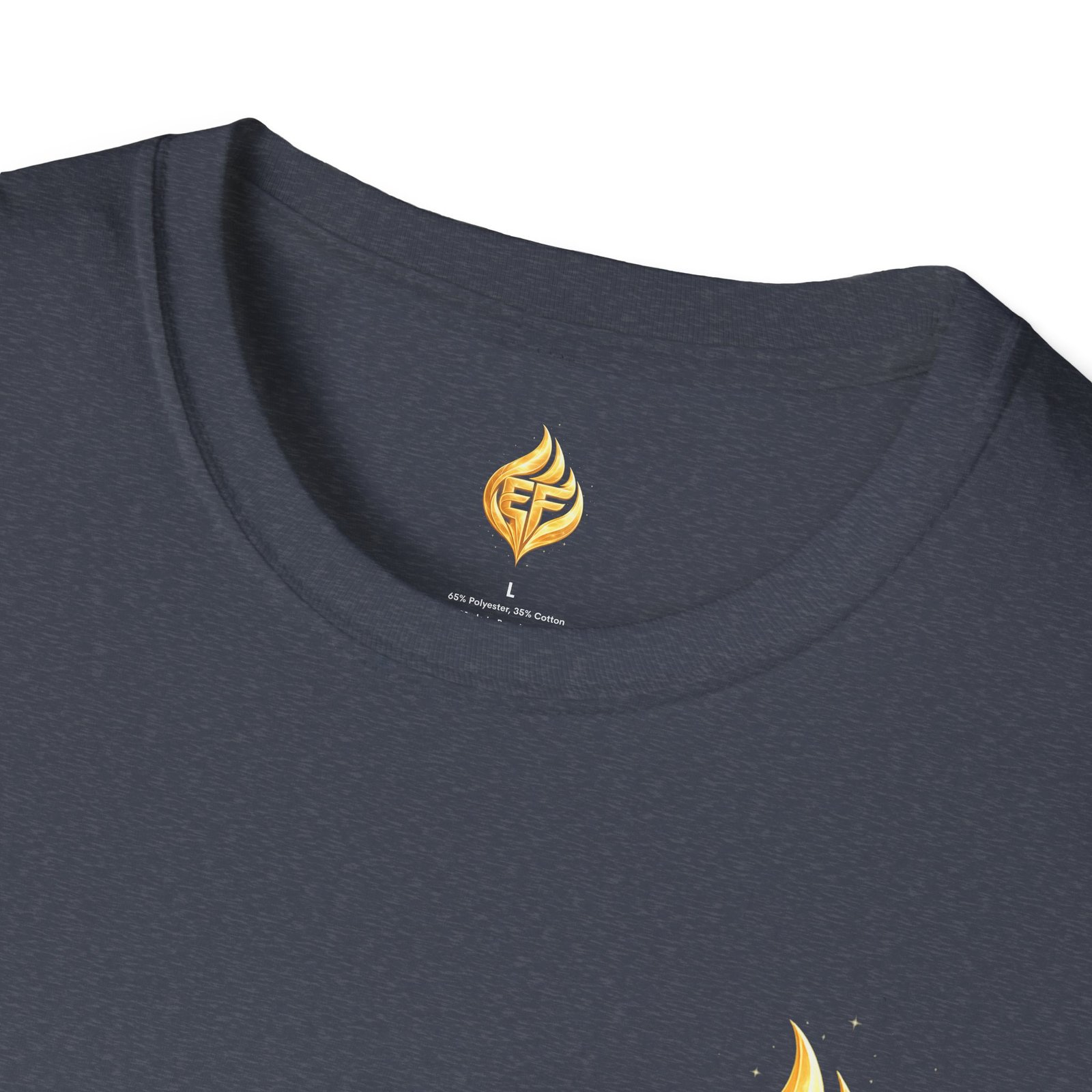 echoflame golden flame ef logo t shirt echoflame golden flame ef logo t shirt