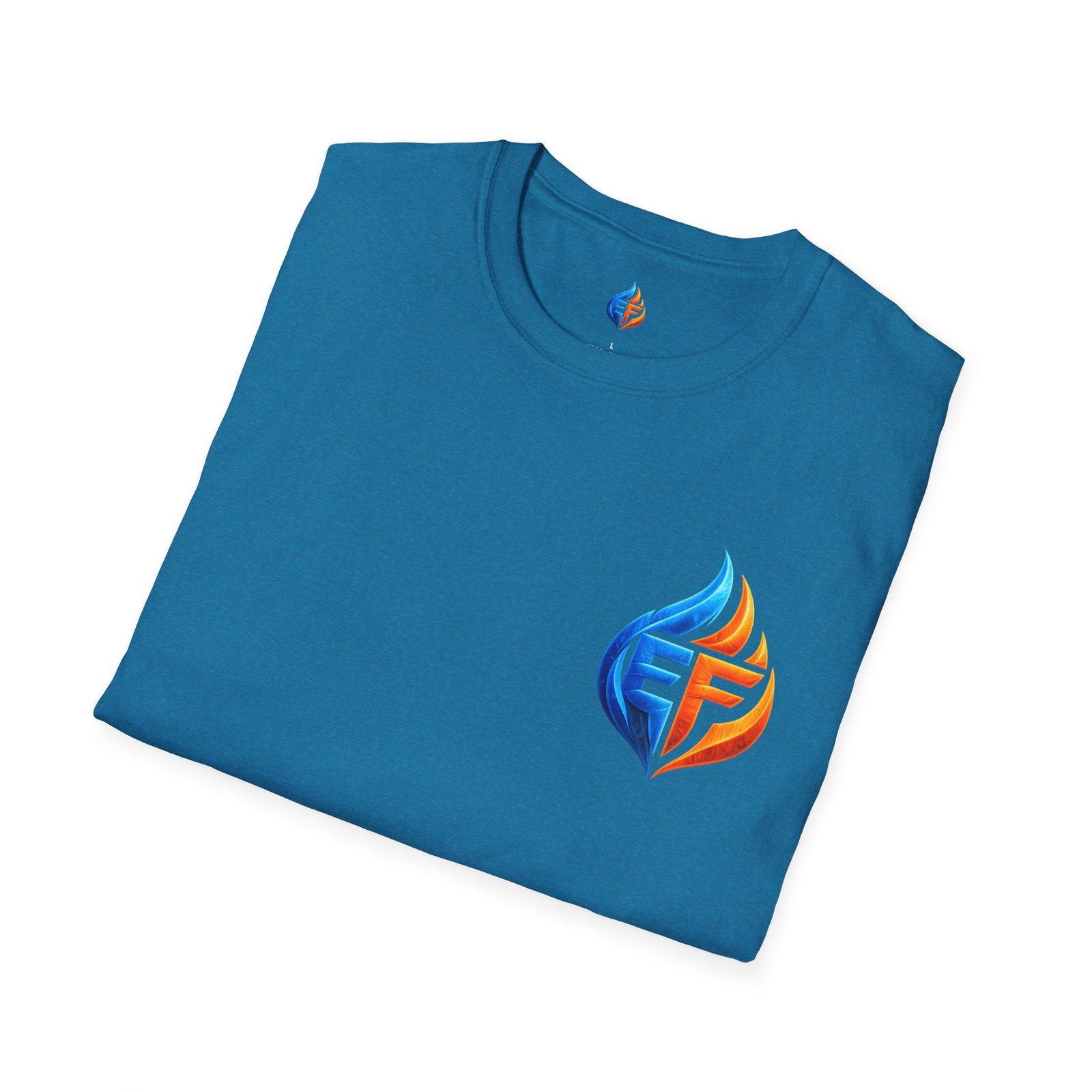 echo flame split fire & ice graphic t shirt echo flame split fire & ice graphic t shirt