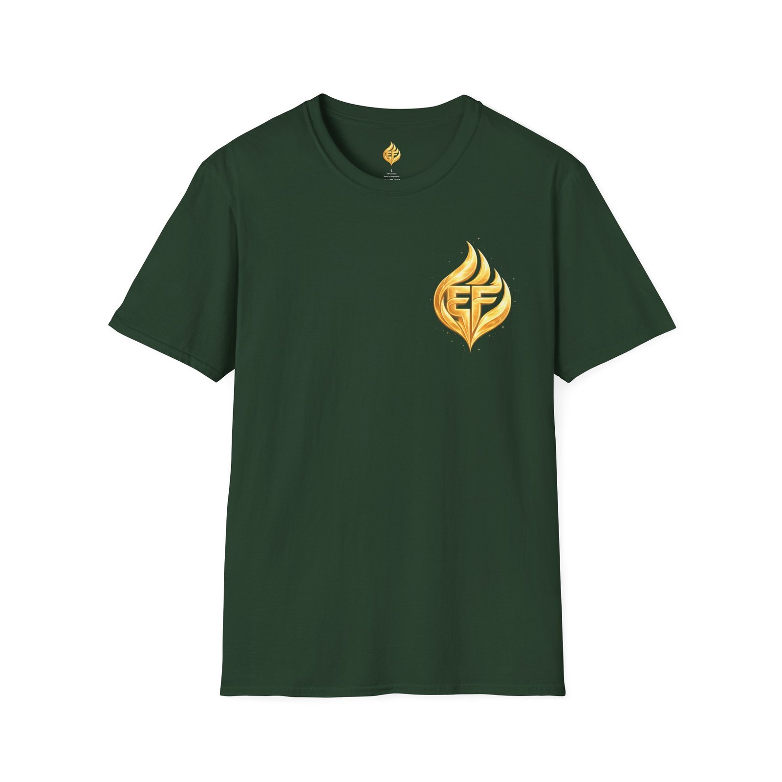 echoflame golden flame ef logo t shirt echoflame golden flame ef logo t shirt