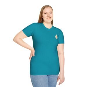 echoflame flame crest t shirt — gold ember logo tee
