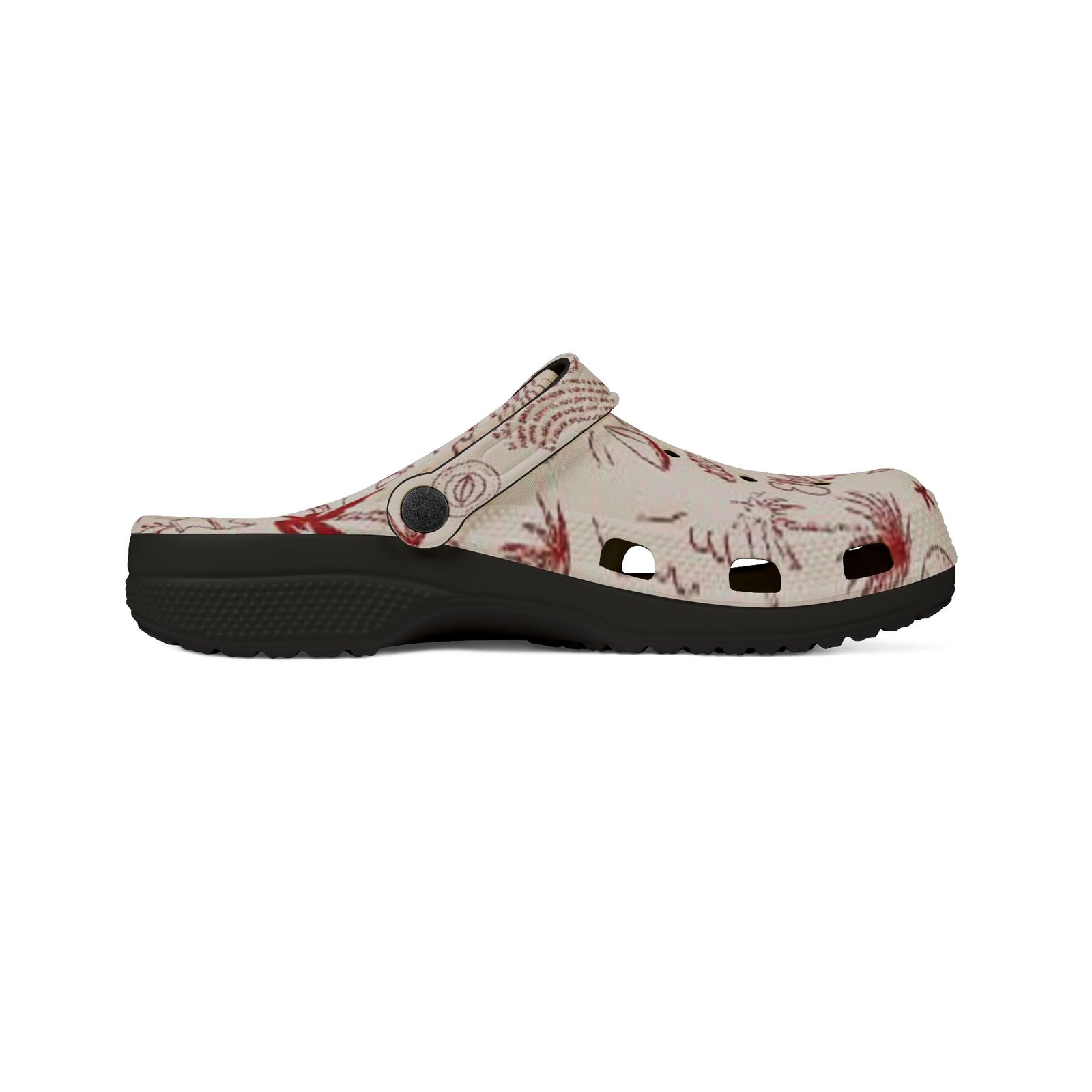 echoflame beach sketch eva foam clogs — printed summer garden pattern echoflame beach sketch eva foam clogs — printed summer garden pattern