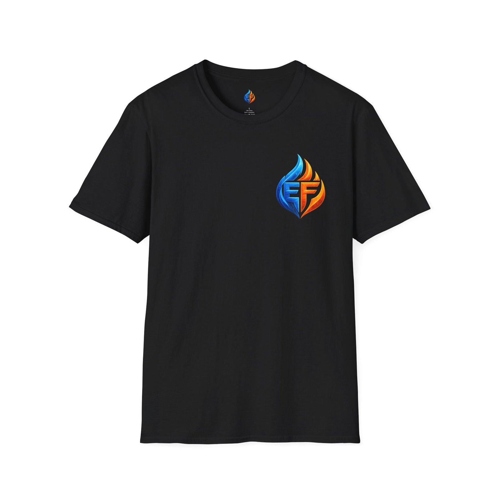 echo flame split fire & ice graphic t shirt echo flame split fire & ice graphic t shirt