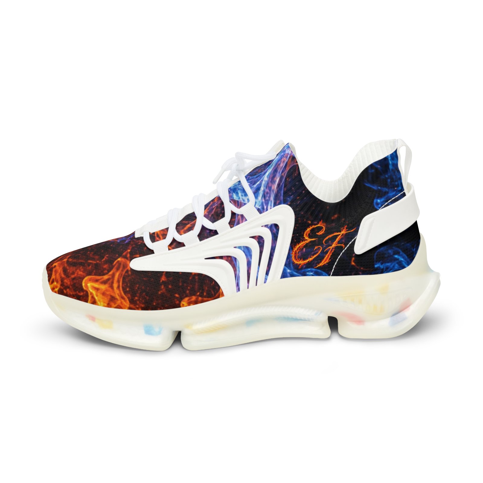 echoflame men's firestorm mesh sneakers — bold flame athletic shoes echoflame men's firestorm mesh sneakers — bold flame athletic shoes