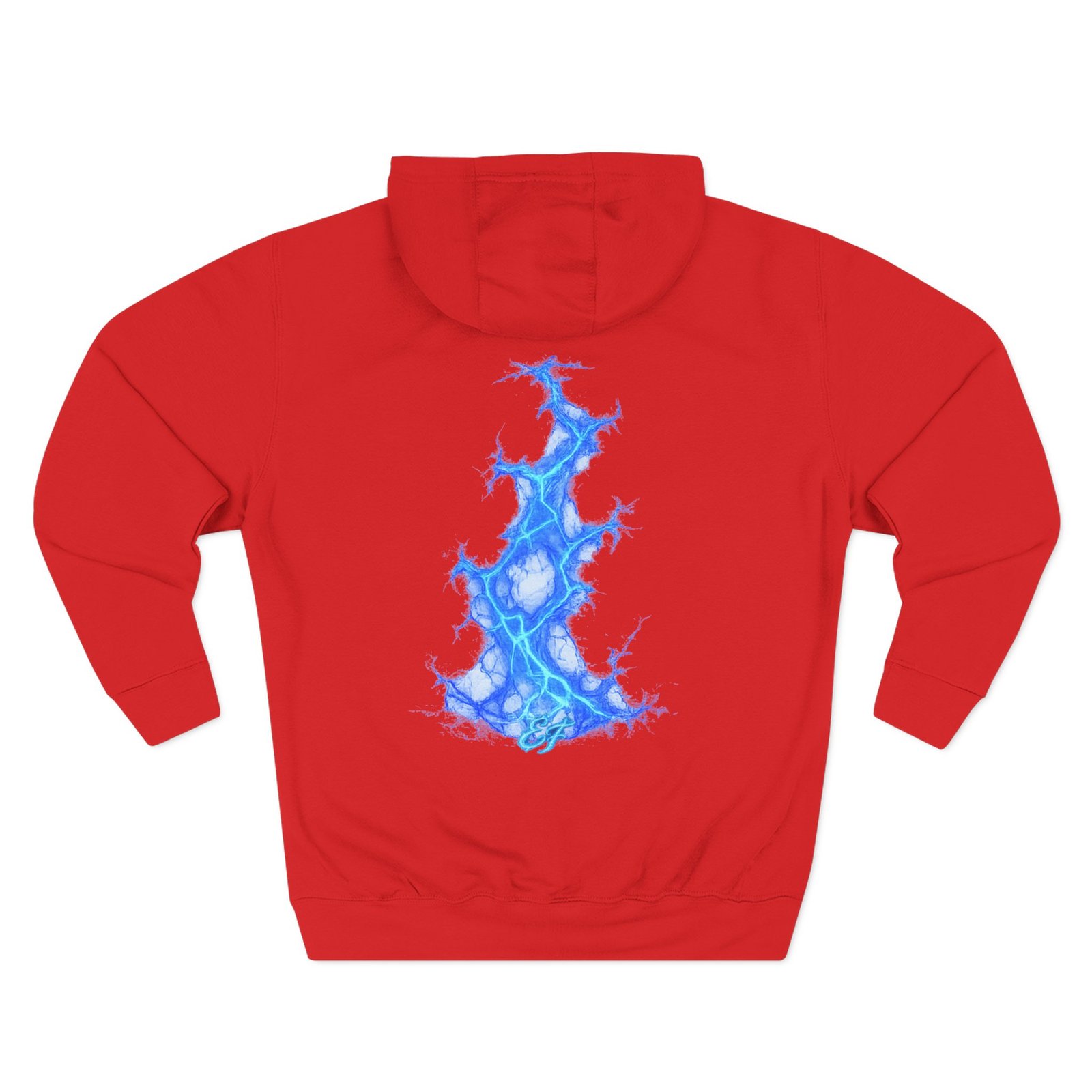 echoflame blue flame tree hoodie — ethereal lightning graphic fleece pullover echoflame blue flame tree hoodie — ethereal lightning graphic fleece pullover