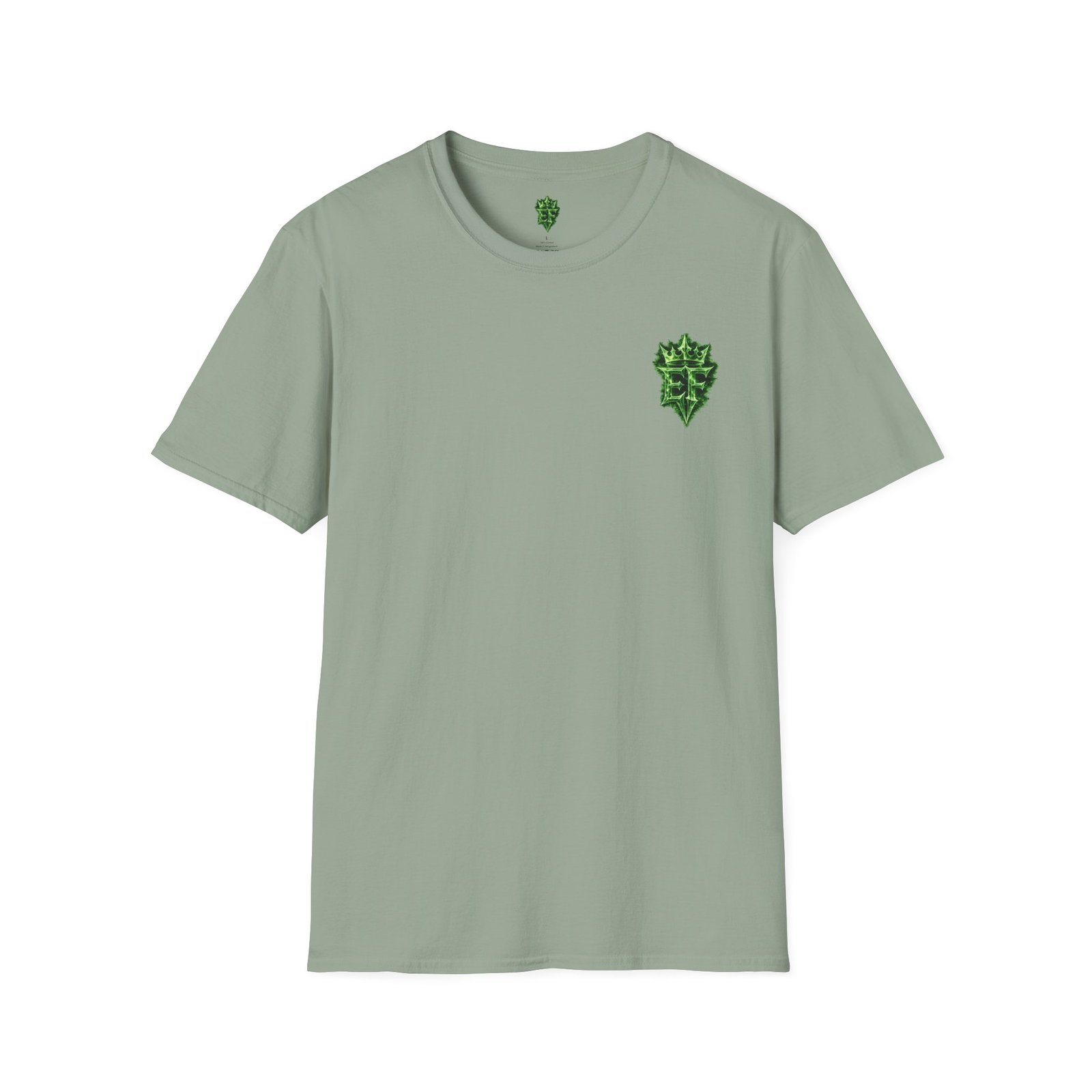 echoflame t shirt — emerald flame crown logo tee echoflame t shirt — emerald flame crown logo tee