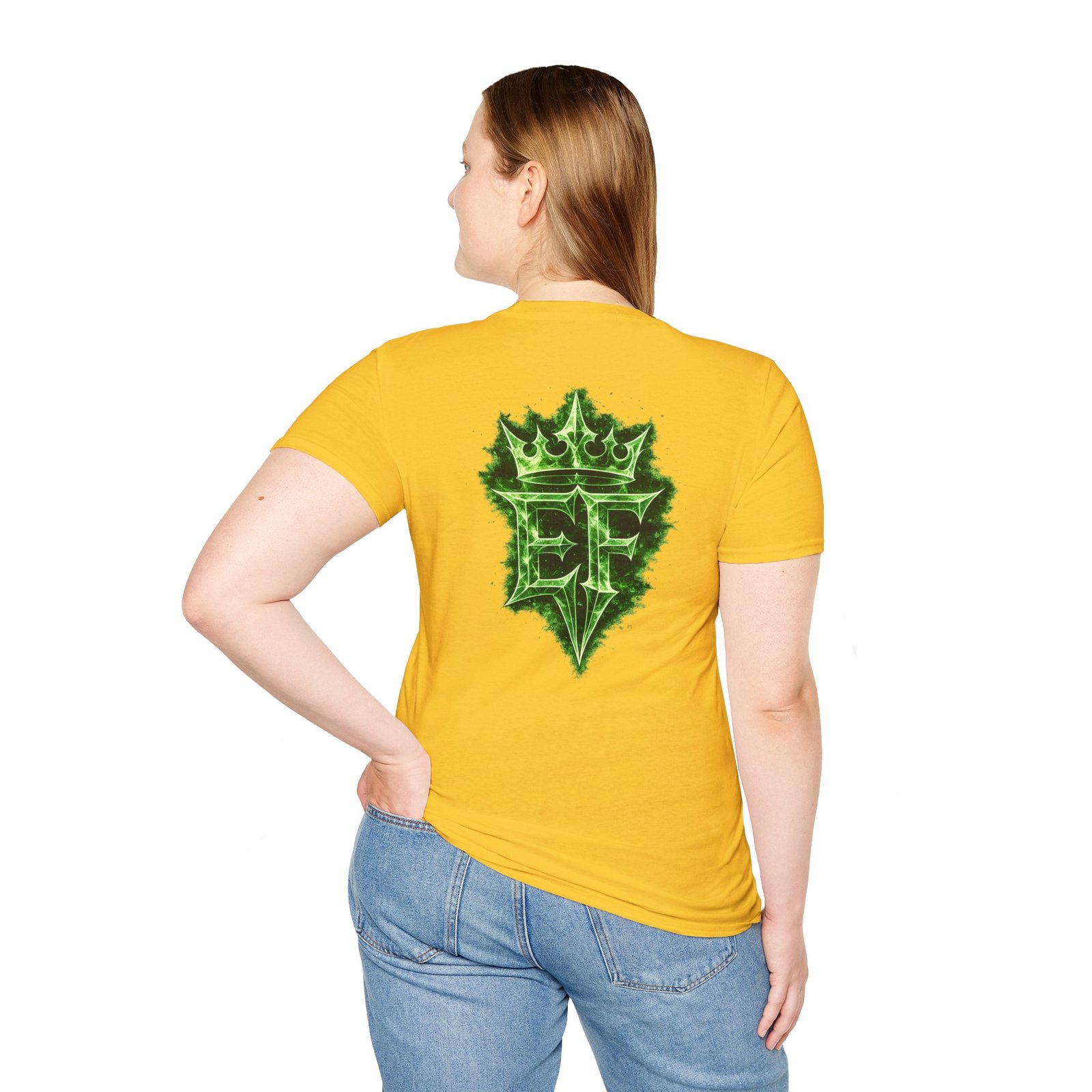 echoflame t shirt — emerald flame crown logo tee echoflame t shirt — emerald flame crown logo tee