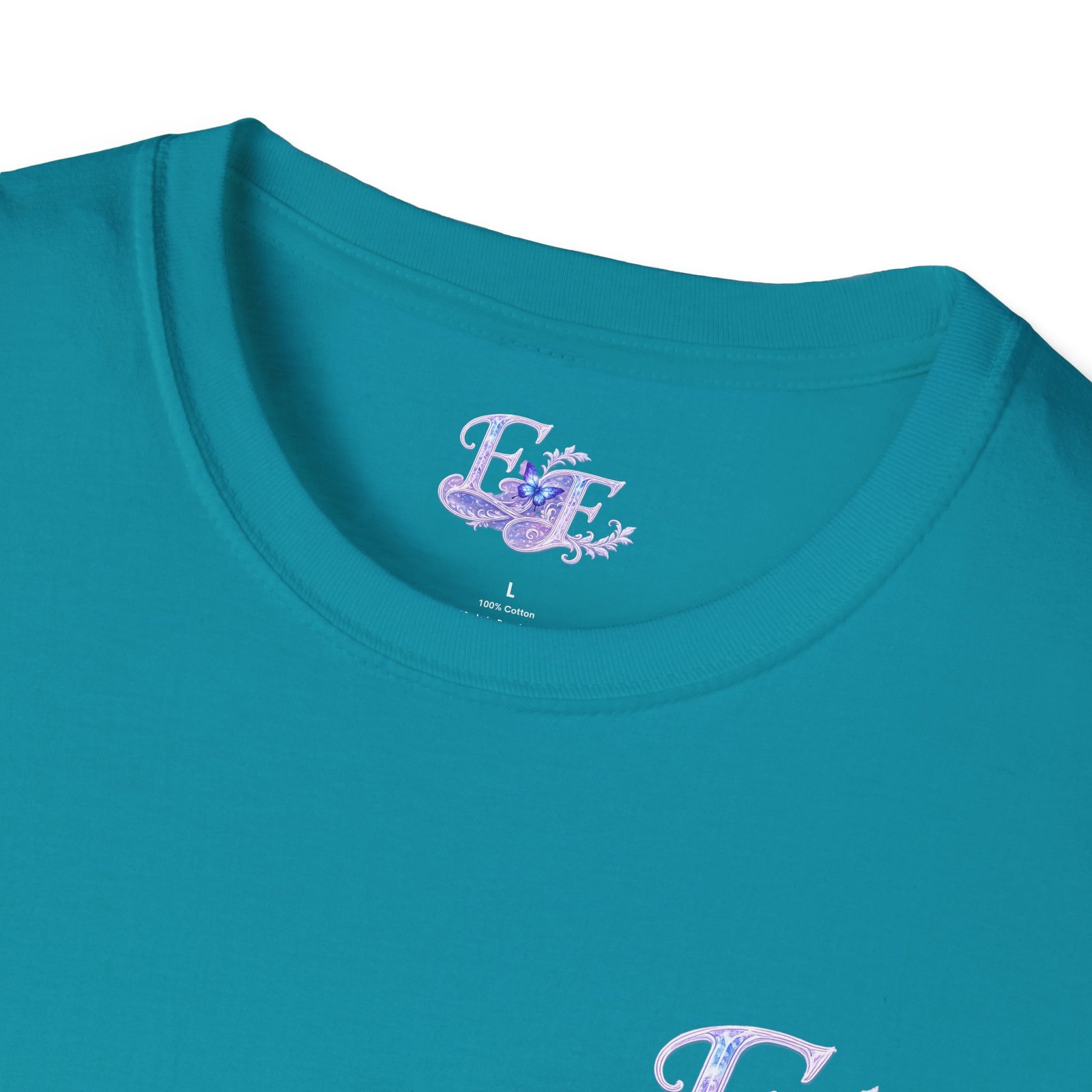 echoflame butterfly floral tee – lavender 'e&e' graphic t shirt echoflame butterfly floral tee – lavender 'e&e' graphic t shirt