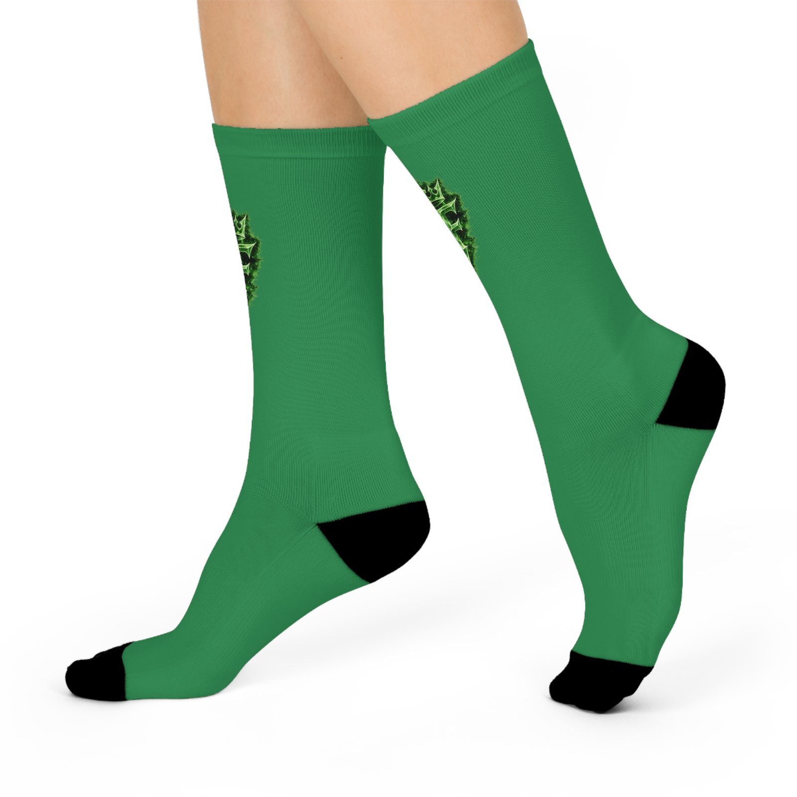 echoflame green celtic shield crew socks — cushioned athletic socks with medieval emblem echoflame green celtic shield crew socks — cushioned athletic socks with medieval emblem