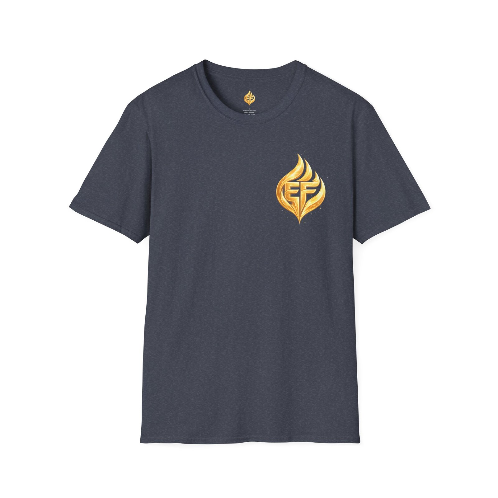 echoflame golden flame ef logo t shirt echoflame golden flame ef logo t shirt
