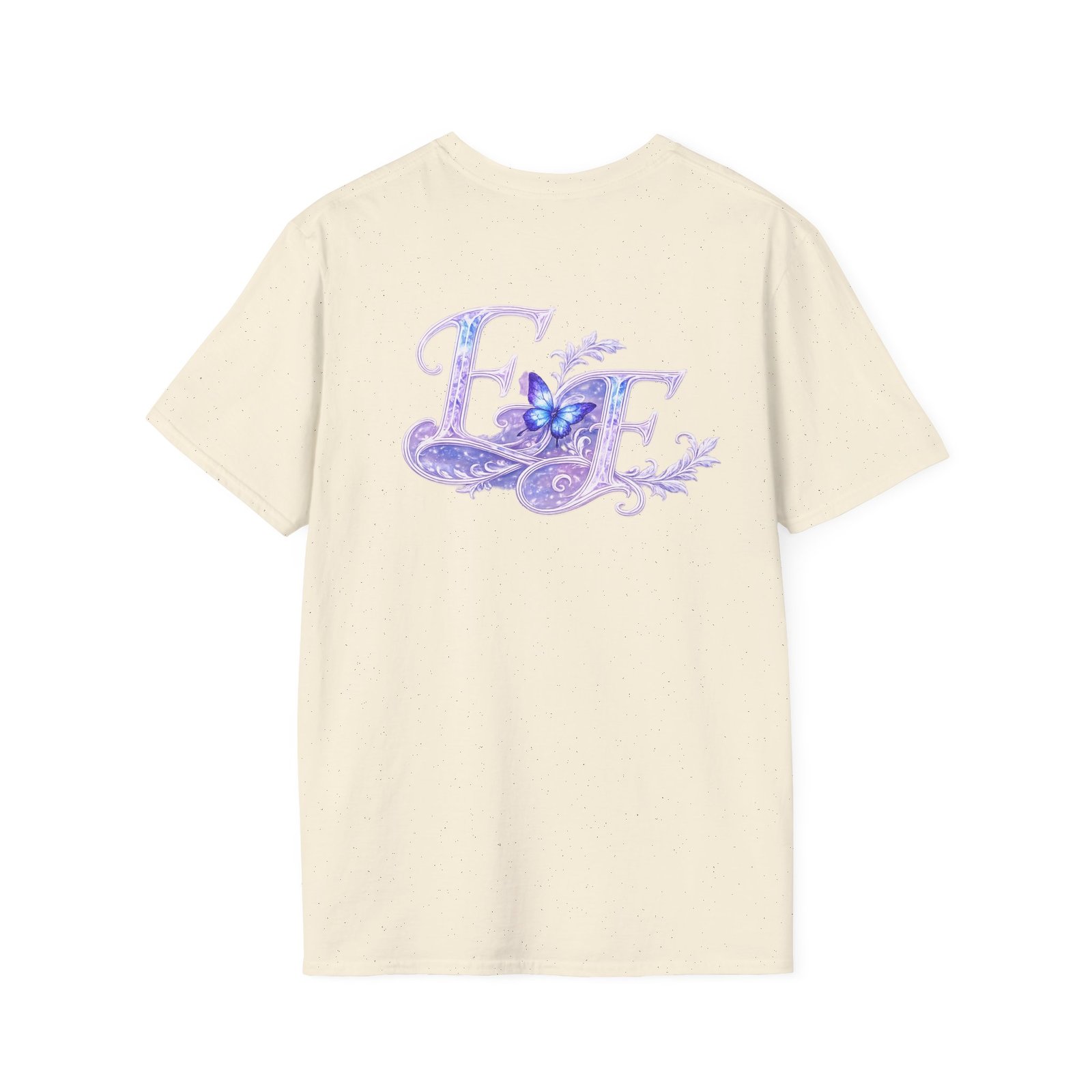 echoflame butterfly floral tee – lavender 'e&e' graphic t shirt echoflame butterfly floral tee – lavender 'e&e' graphic t shirt