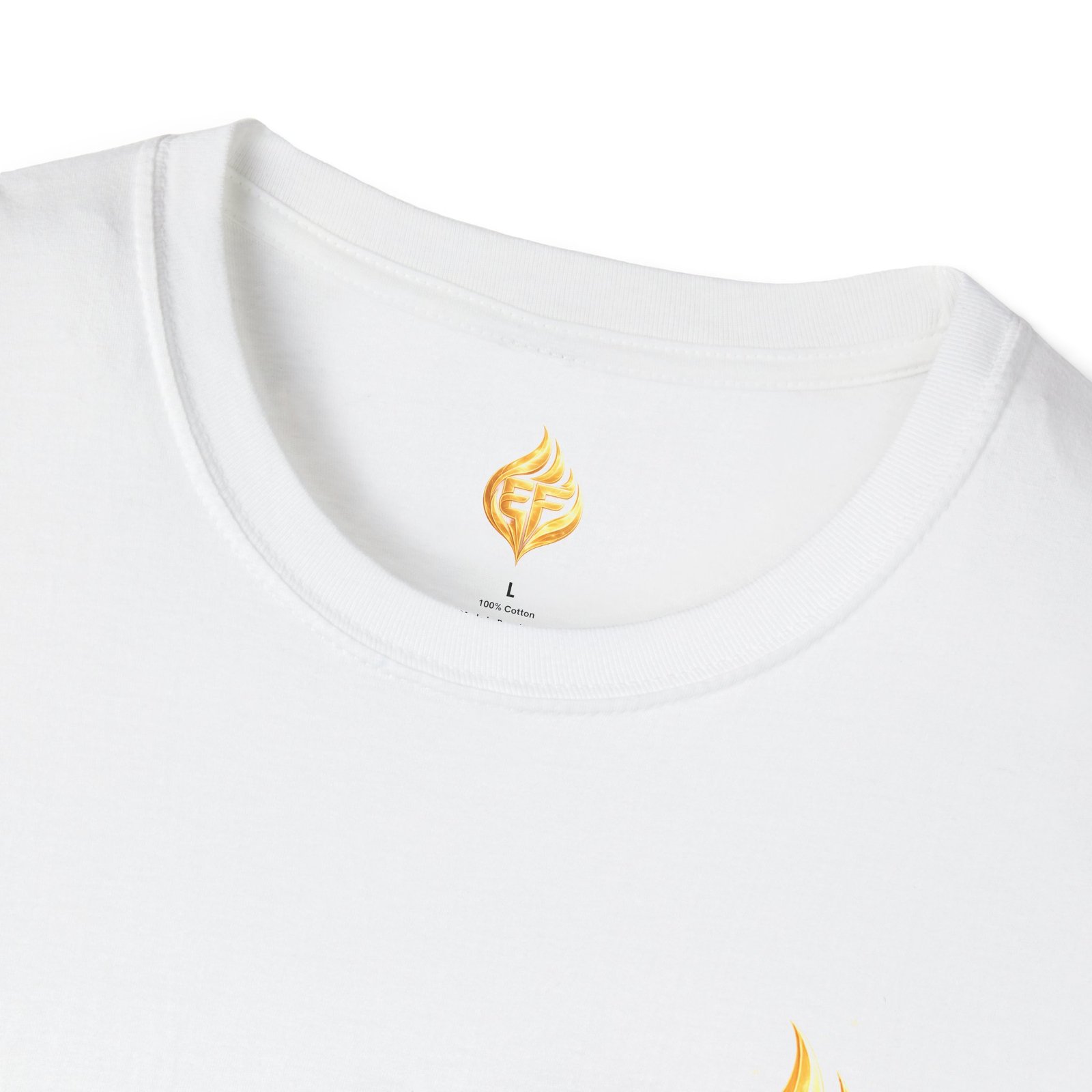 echoflame golden flame ef logo t shirt echoflame golden flame ef logo t shirt