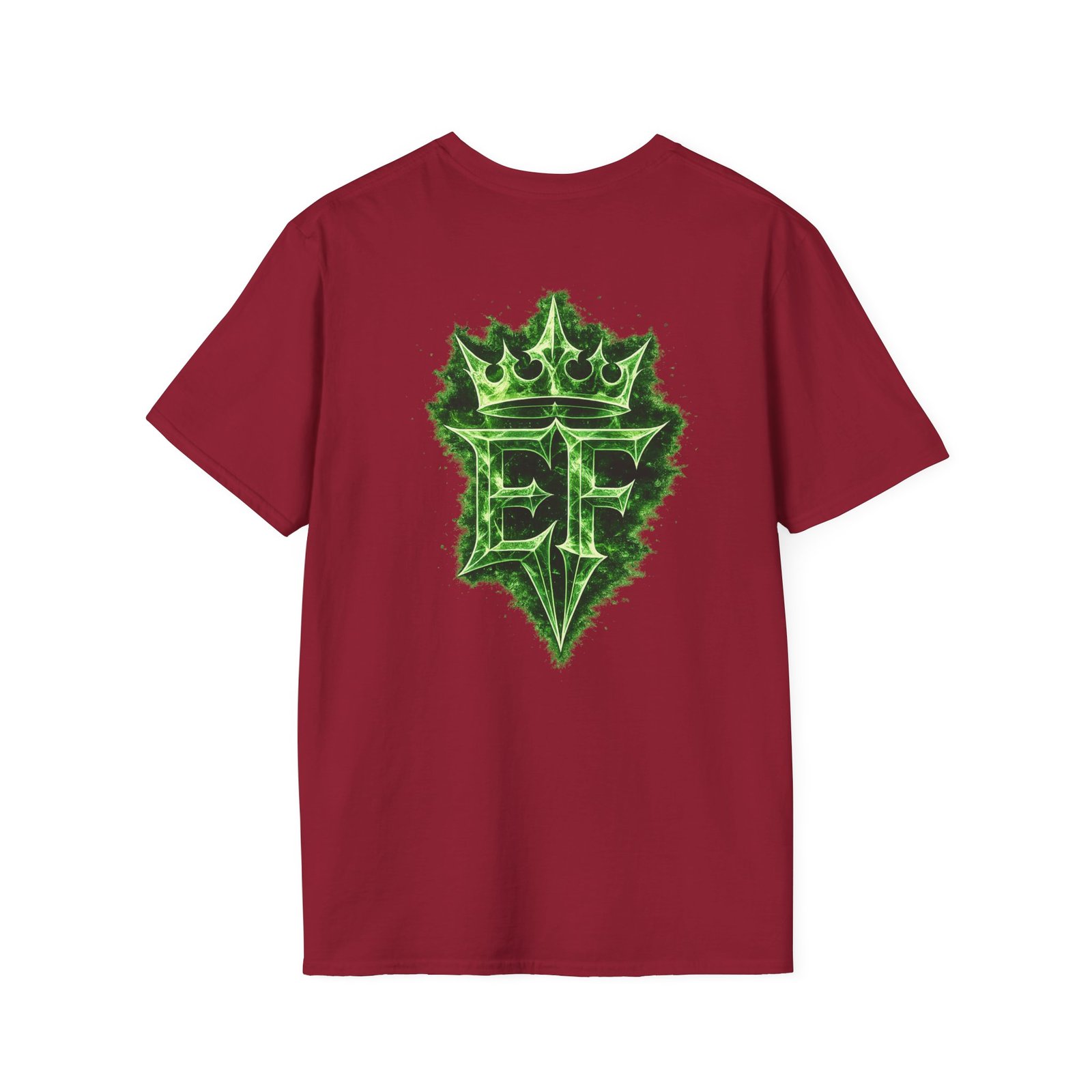 echoflame t shirt — emerald flame crown logo tee echoflame t shirt — emerald flame crown logo tee