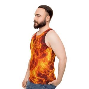 echoflame flame all over print tank top — fiery graphic summer tank