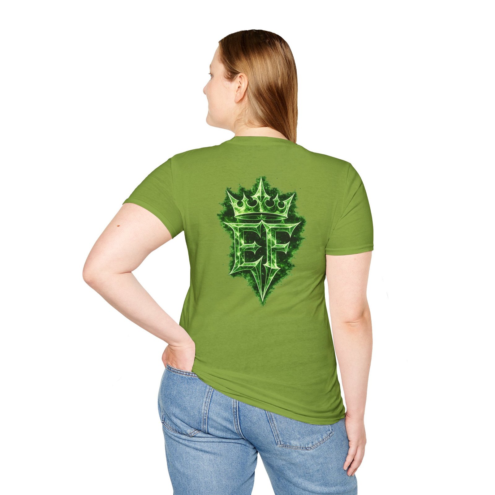 echoflame t shirt — emerald flame crown logo tee echoflame t shirt — emerald flame crown logo tee