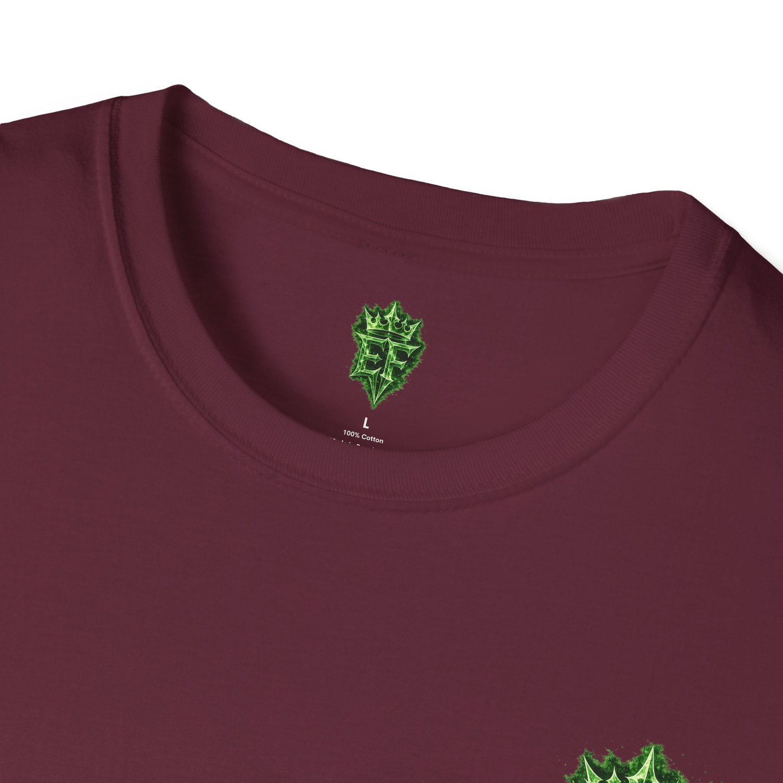 echoflame t shirt — emerald flame crown logo tee echoflame t shirt — emerald flame crown logo tee