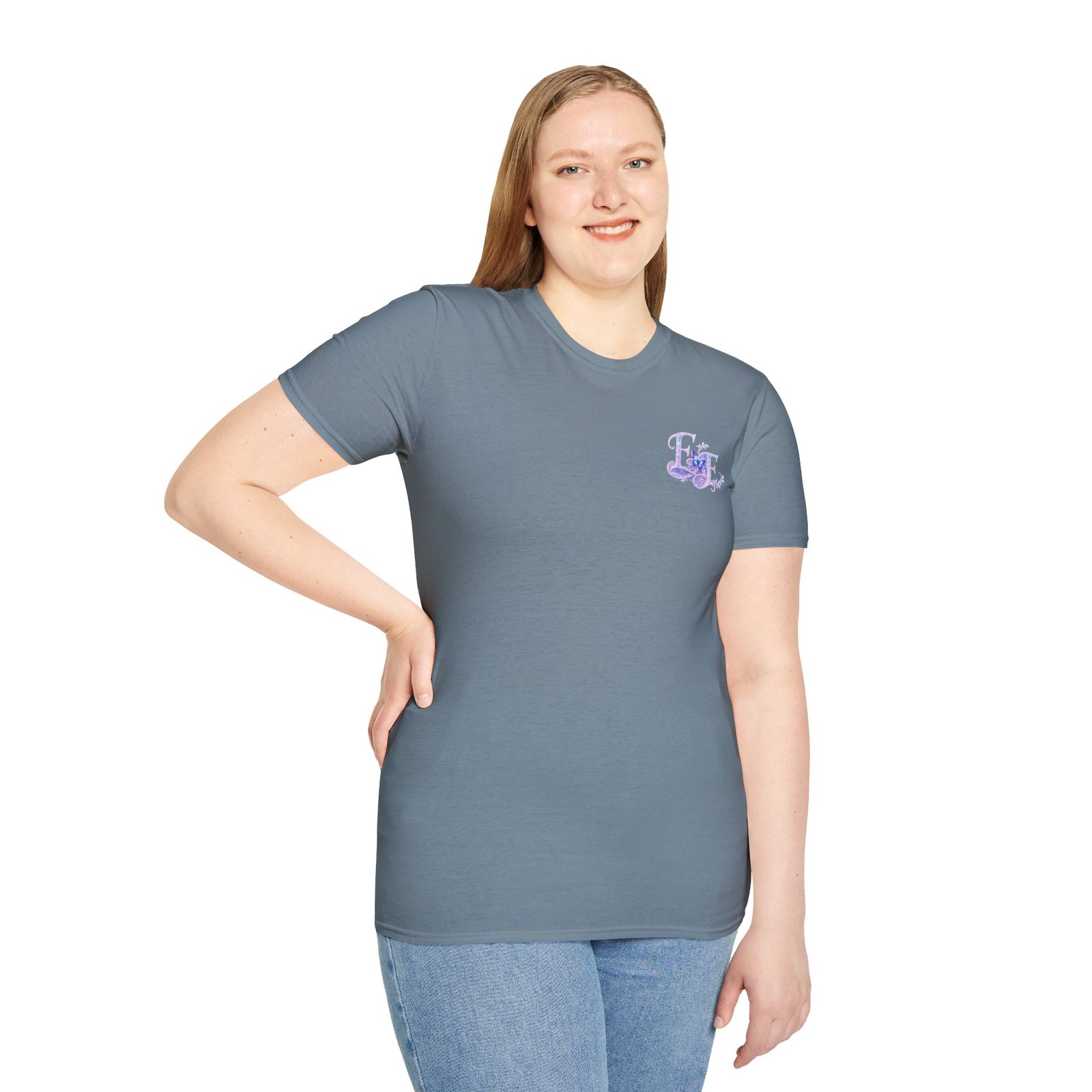 echoflame butterfly floral tee – lavender 'e&e' graphic t shirt echoflame butterfly floral tee – lavender 'e&e' graphic t shirt
