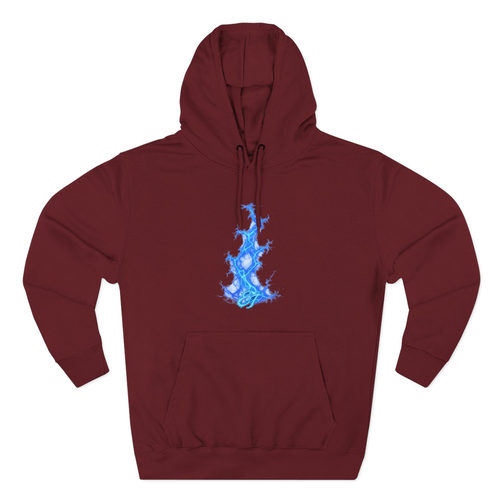 echoflame blue flame tree hoodie — ethereal lightning graphic fleece pullover echoflame blue flame tree hoodie — ethereal lightning graphic fleece pullover