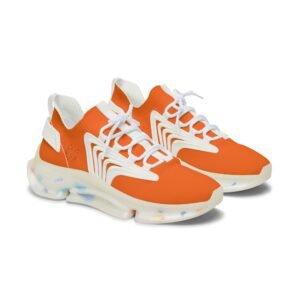 echoflame women's orange mesh sneakers — lightweight breathable athletic shoes