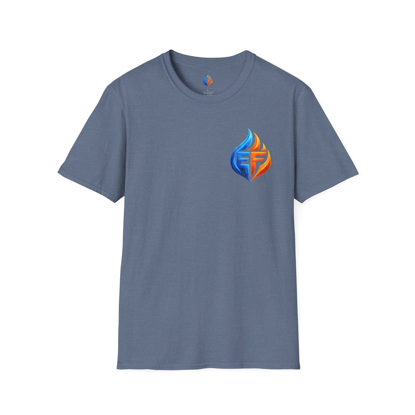 echo flame split fire & ice graphic t shirt echo flame split fire & ice graphic t shirt