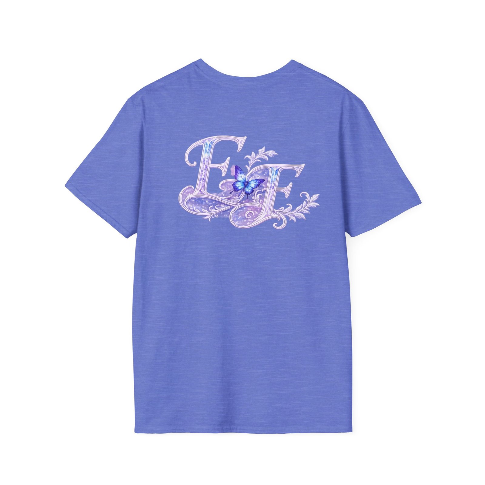 echoflame butterfly floral tee – lavender 'e&e' graphic t shirt echoflame butterfly floral tee – lavender 'e&e' graphic t shirt