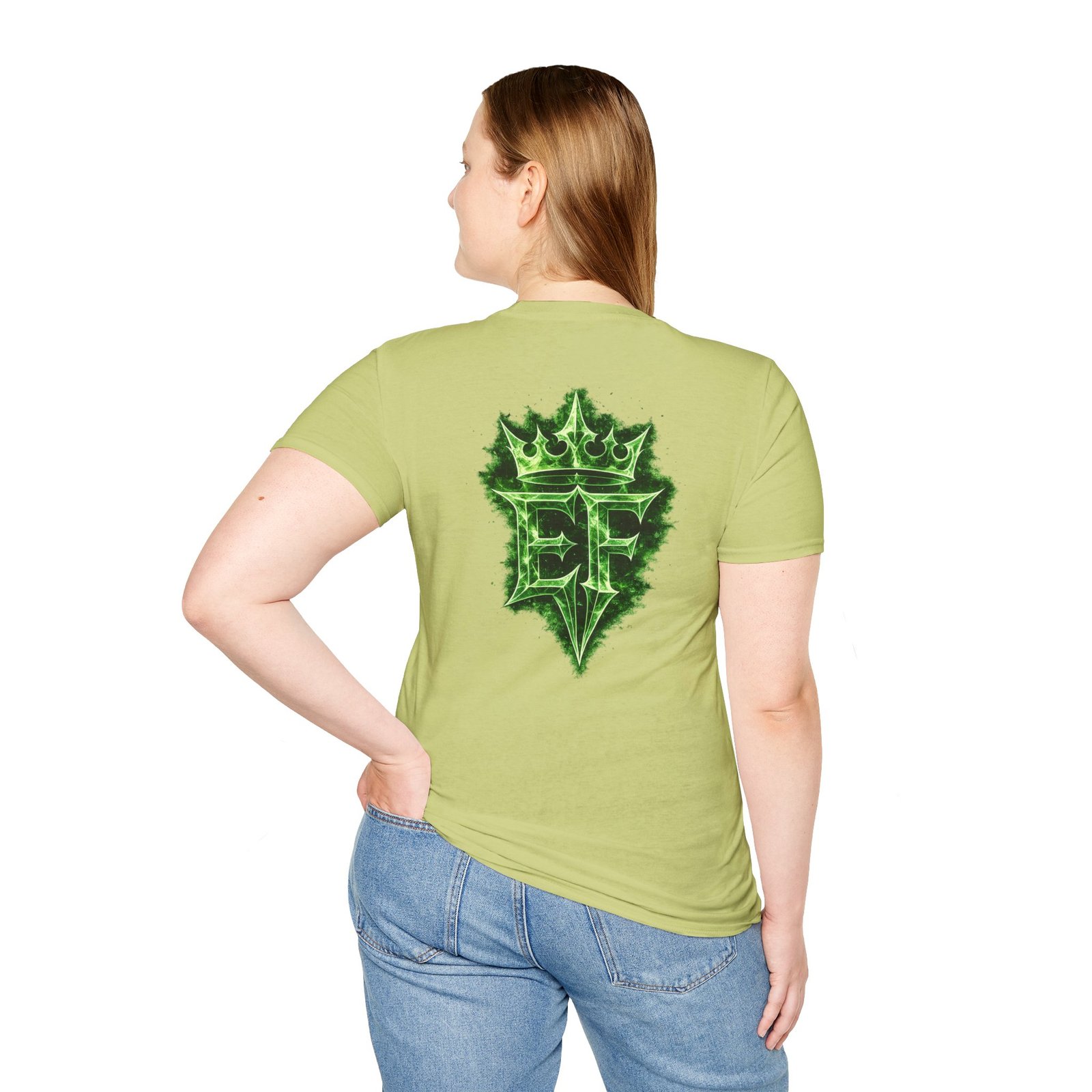 echoflame t shirt — emerald flame crown logo tee echoflame t shirt — emerald flame crown logo tee