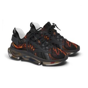 echoflame women's mesh sneakers — flame swirl athletic shoes