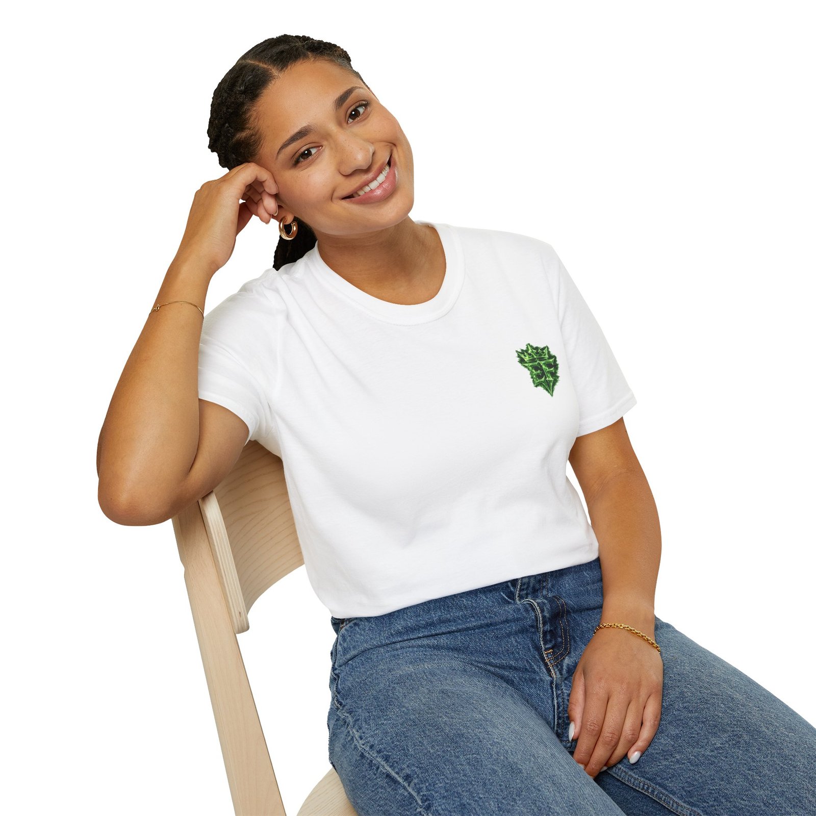 echoflame t shirt — emerald flame crown logo tee echoflame t shirt — emerald flame crown logo tee