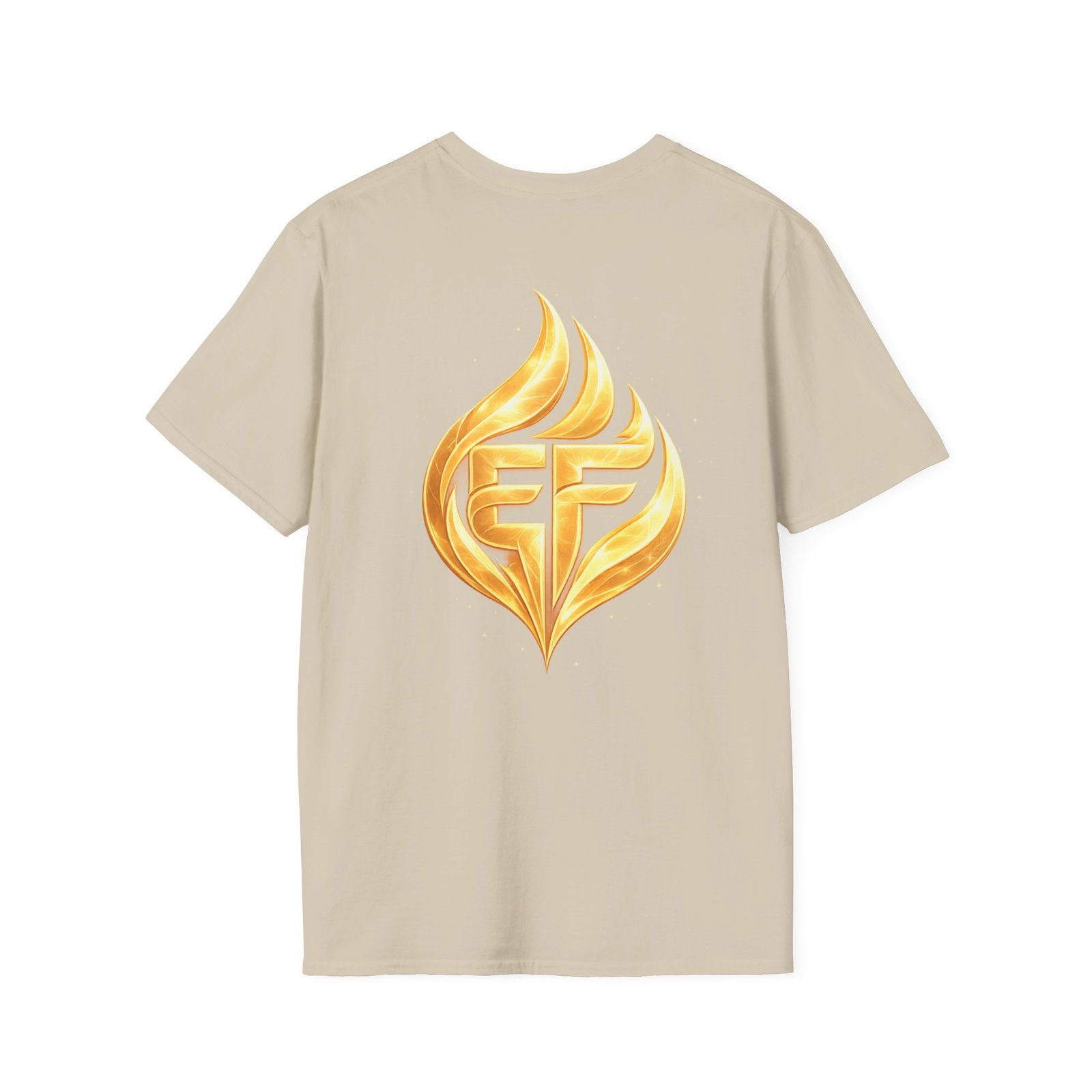 echoflame golden flame ef logo t shirt echoflame golden flame ef logo t shirt