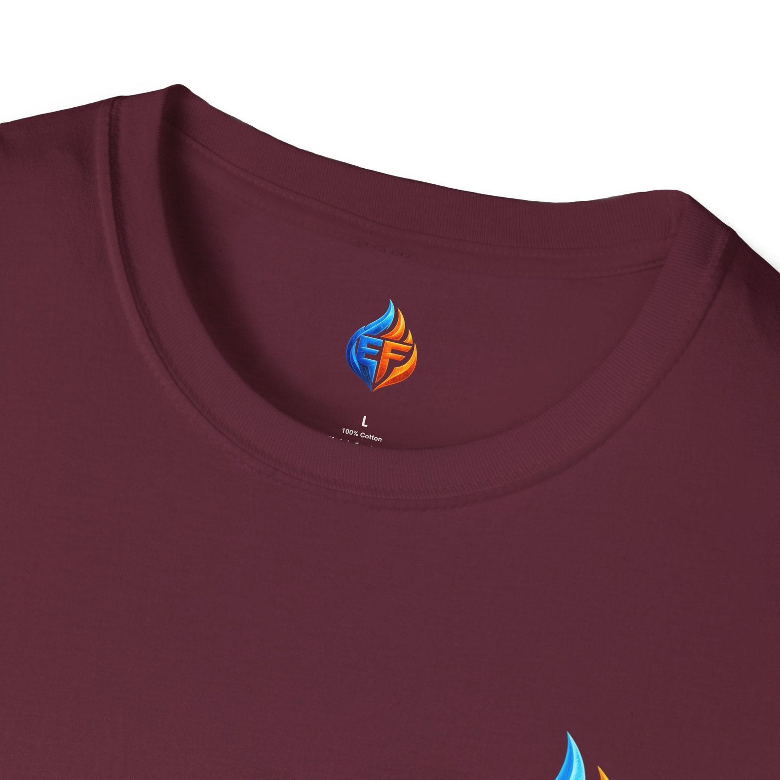 echo flame split fire & ice graphic t shirt echo flame split fire & ice graphic t shirt