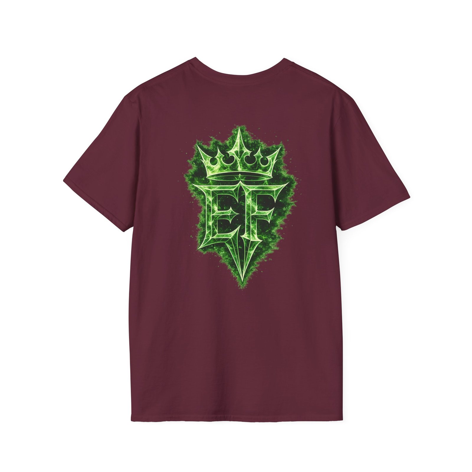 echoflame t shirt — emerald flame crown logo tee echoflame t shirt — emerald flame crown logo tee