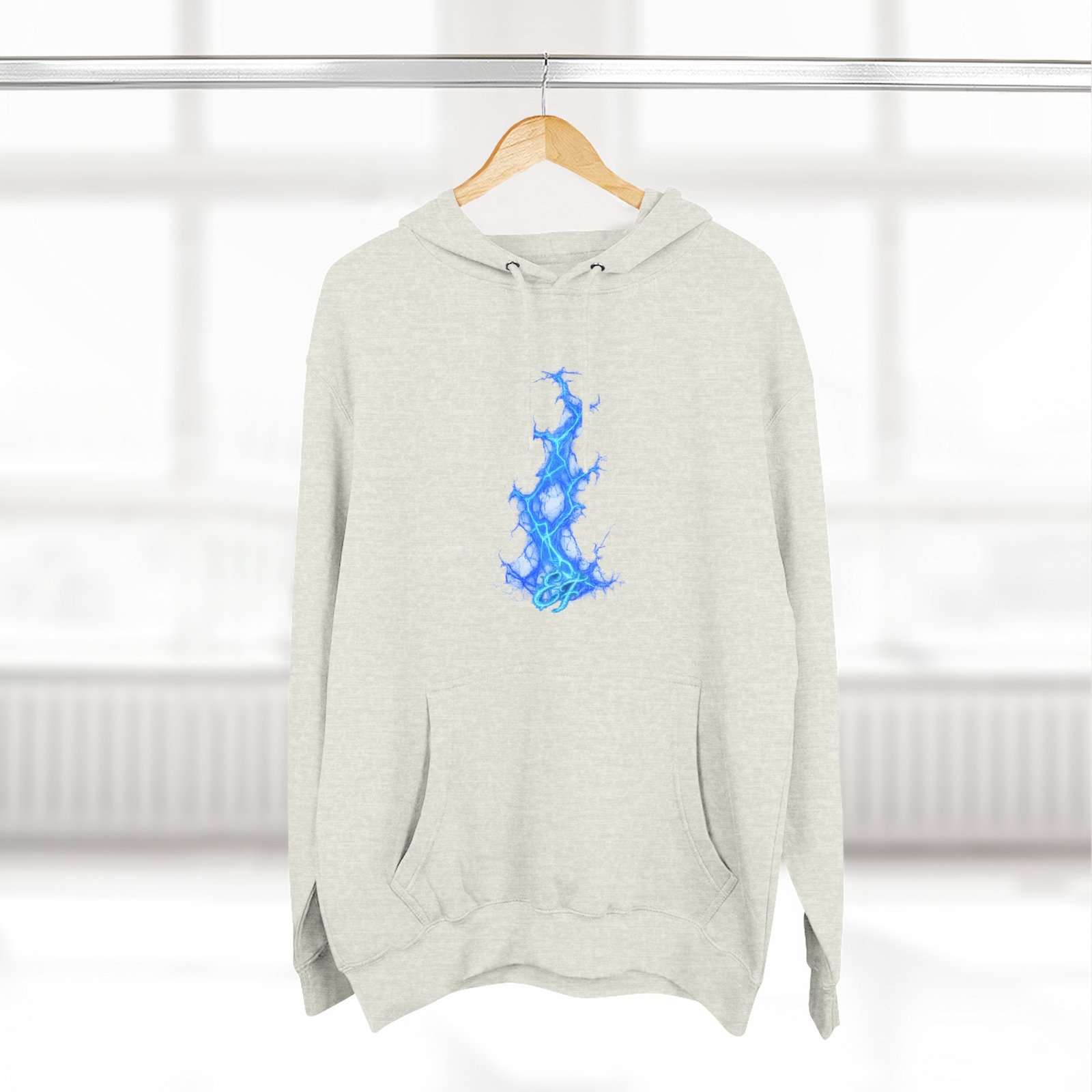 echoflame blue flame tree hoodie — ethereal lightning graphic fleece pullover echoflame blue flame tree hoodie — ethereal lightning graphic fleece pullover