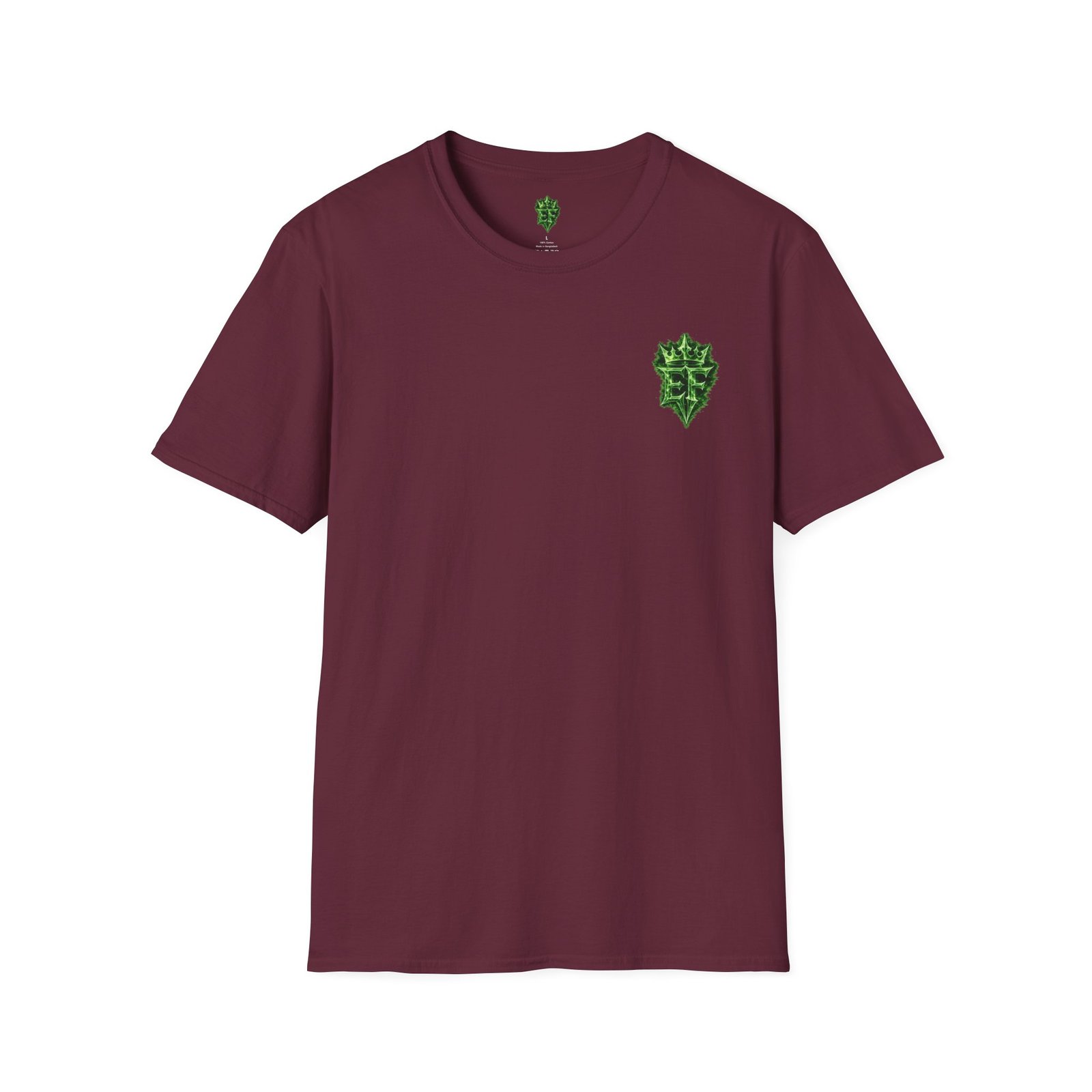 echoflame t shirt — emerald flame crown logo tee echoflame t shirt — emerald flame crown logo tee