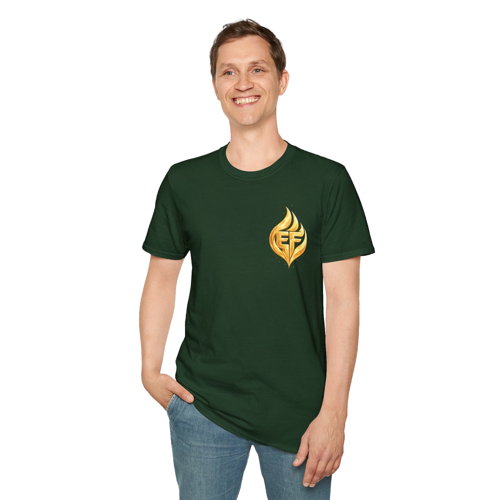 echoflame golden flame ef logo t shirt echoflame golden flame ef logo t shirt