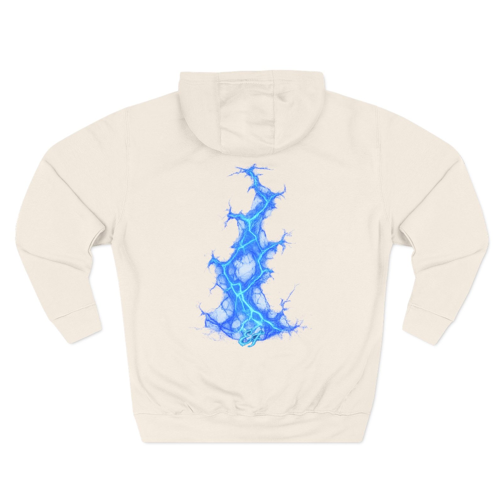 echoflame blue flame tree hoodie — ethereal lightning graphic fleece pullover echoflame blue flame tree hoodie — ethereal lightning graphic fleece pullover