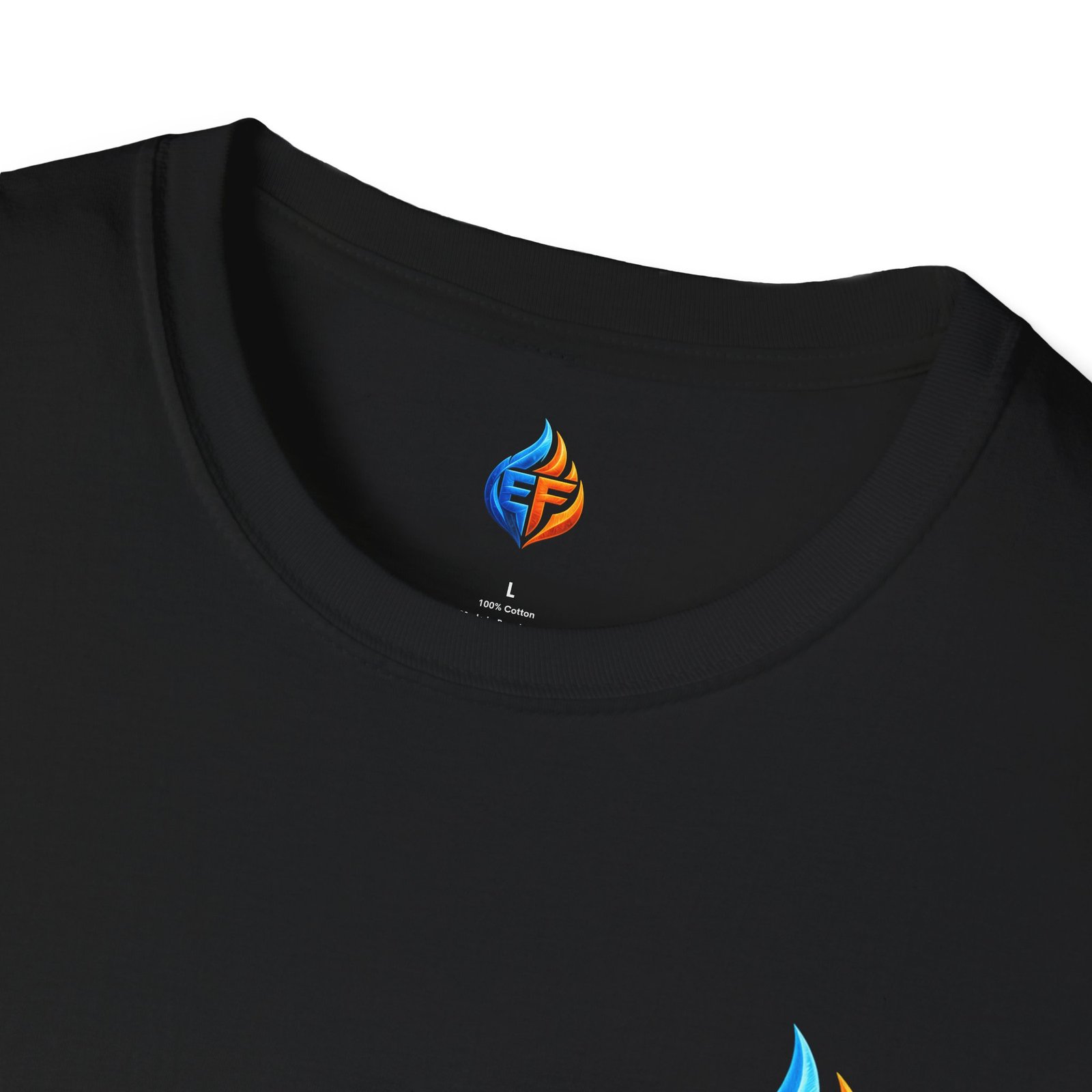 echo flame split fire & ice graphic t shirt echo flame split fire & ice graphic t shirt