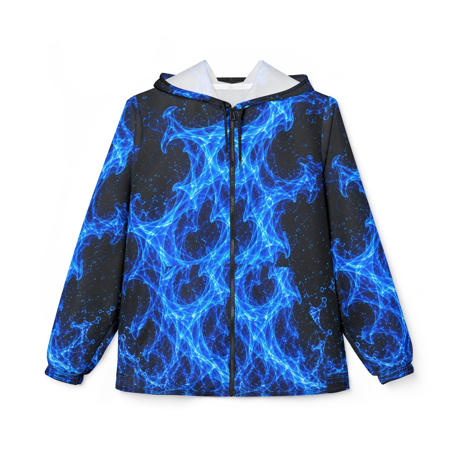 echoflame blue flame windbreaker jacket – electric plasma all over print windbreaker echoflame blue flame windbreaker jacket – electric plasma all over print windbreaker