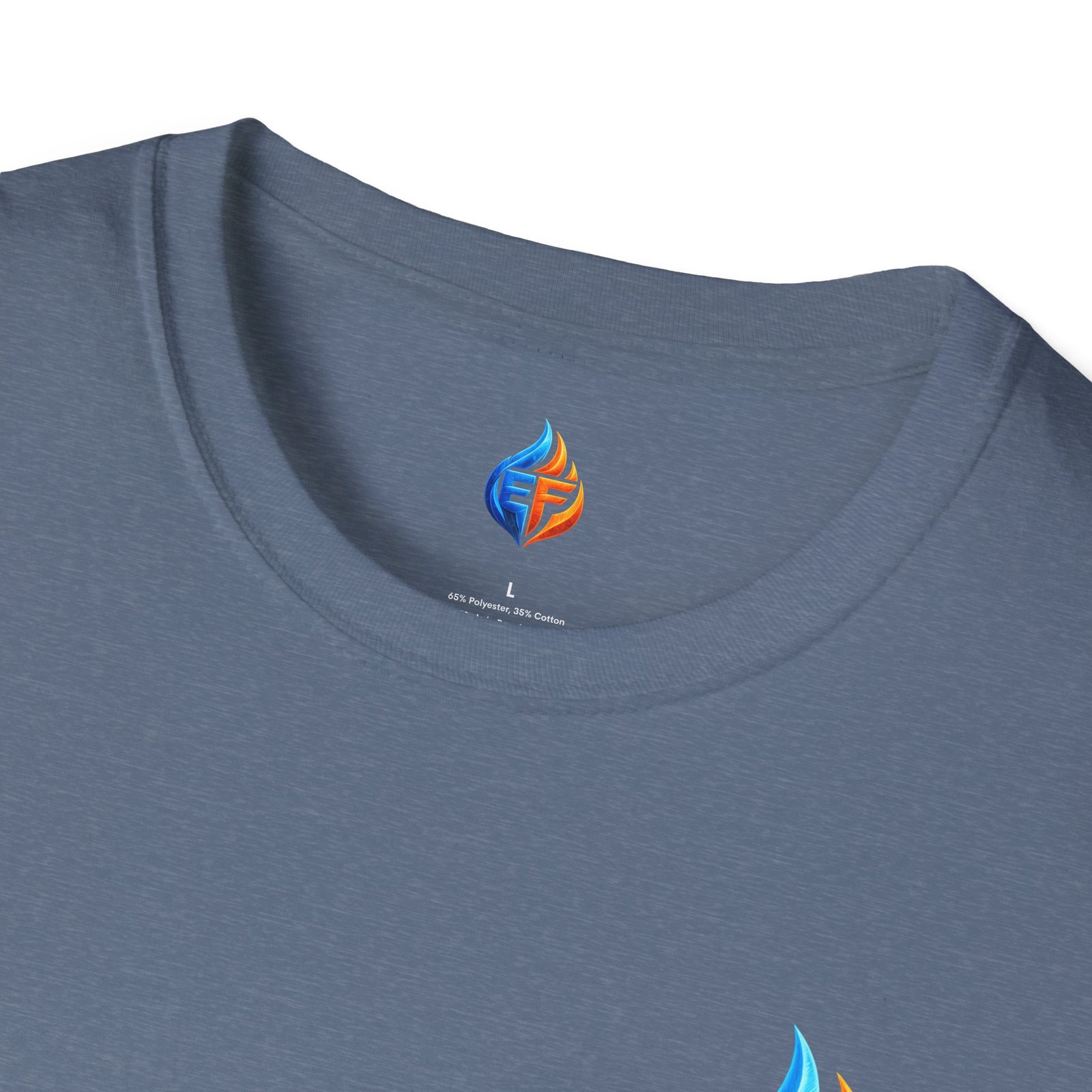 echo flame split fire & ice graphic t shirt echo flame split fire & ice graphic t shirt