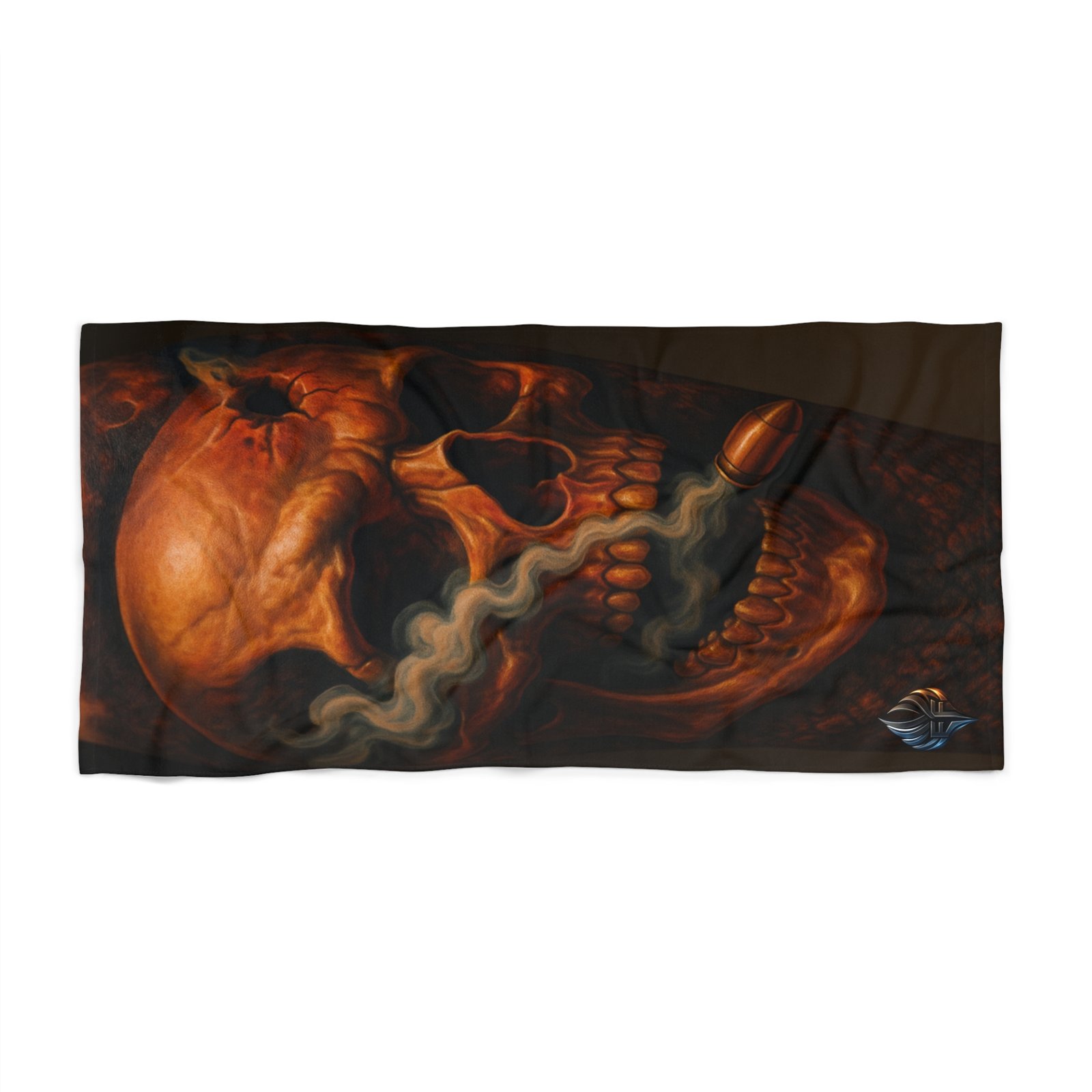 echoflame skull smoke beach towel – dark gothic skull design for beach, pool & gift echoflame skull smoke beach towel – dark gothic skull design for beach, pool & gift