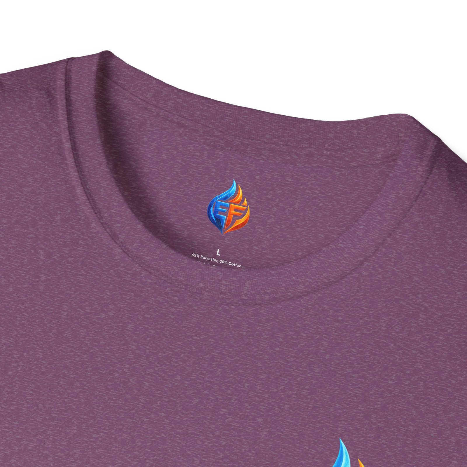 echo flame split fire & ice graphic t shirt echo flame split fire & ice graphic t shirt