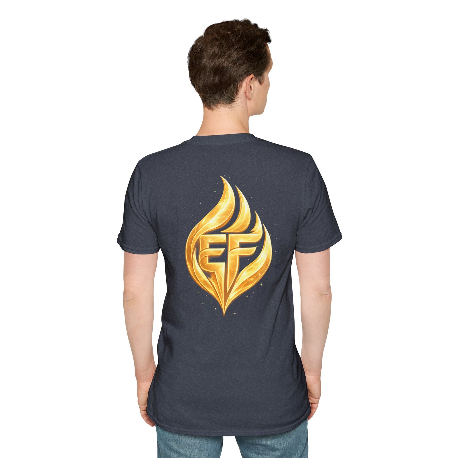 echoflame golden flame ef logo t shirt echoflame golden flame ef logo t shirt